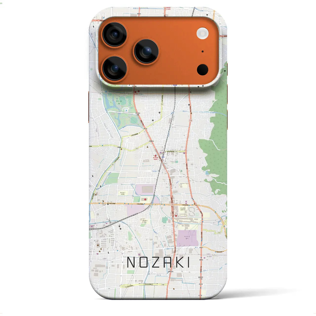 【野崎(大阪府)】地図柄iPhoneケース(バックカバータイプ)