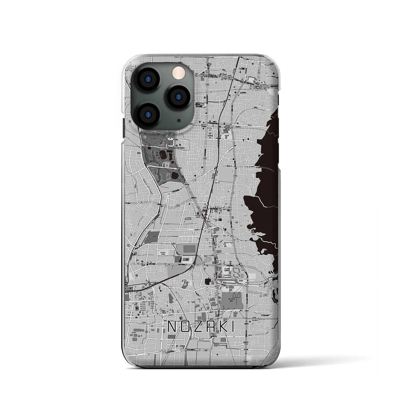 【野崎(大阪府)】地図柄iPhoneケース(クリアタイプ)
