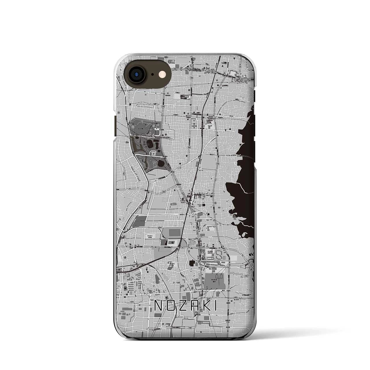 【野崎(大阪府)】地図柄iPhoneケース(クリアタイプ)