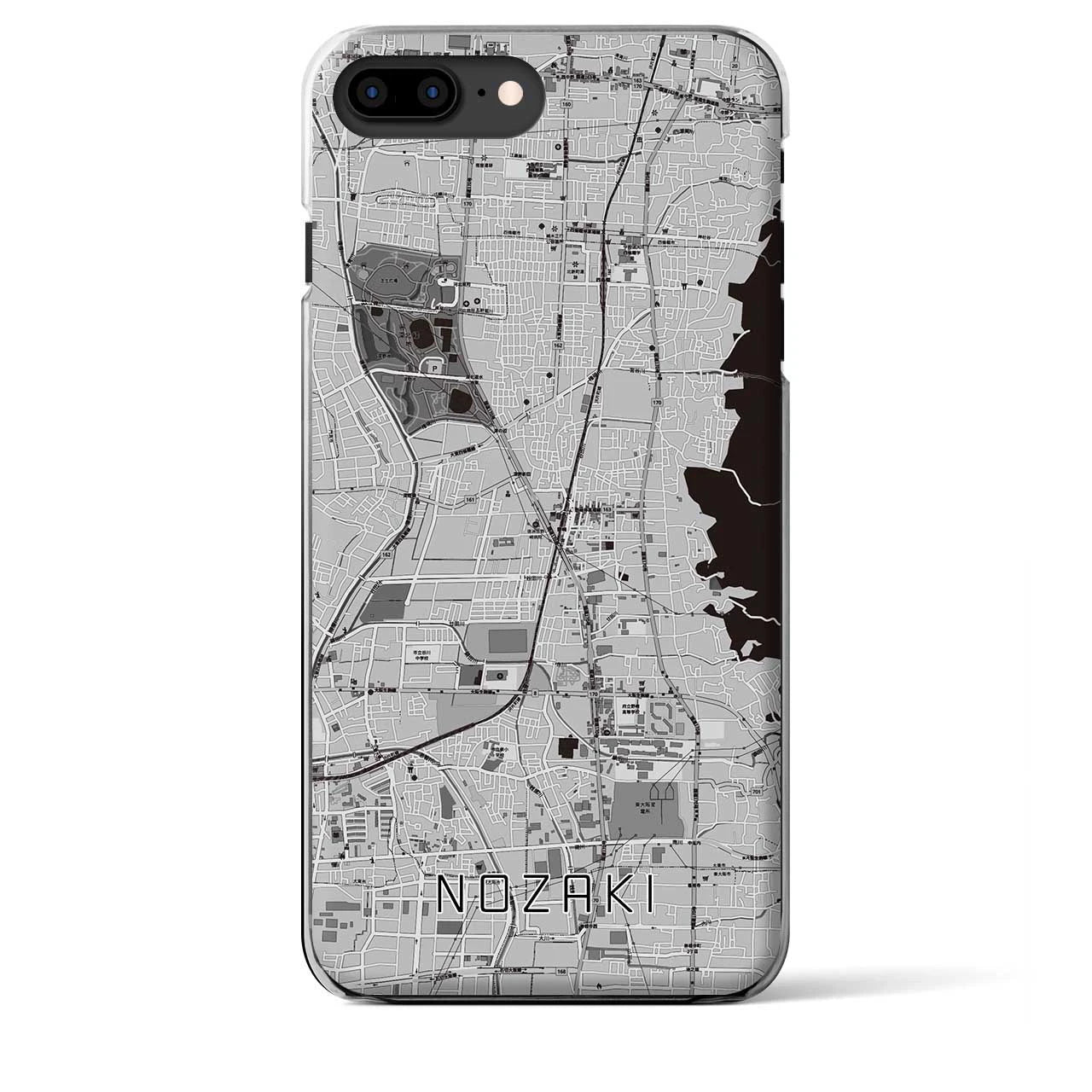 【野崎(大阪府)】地図柄iPhoneケース(クリアタイプ)