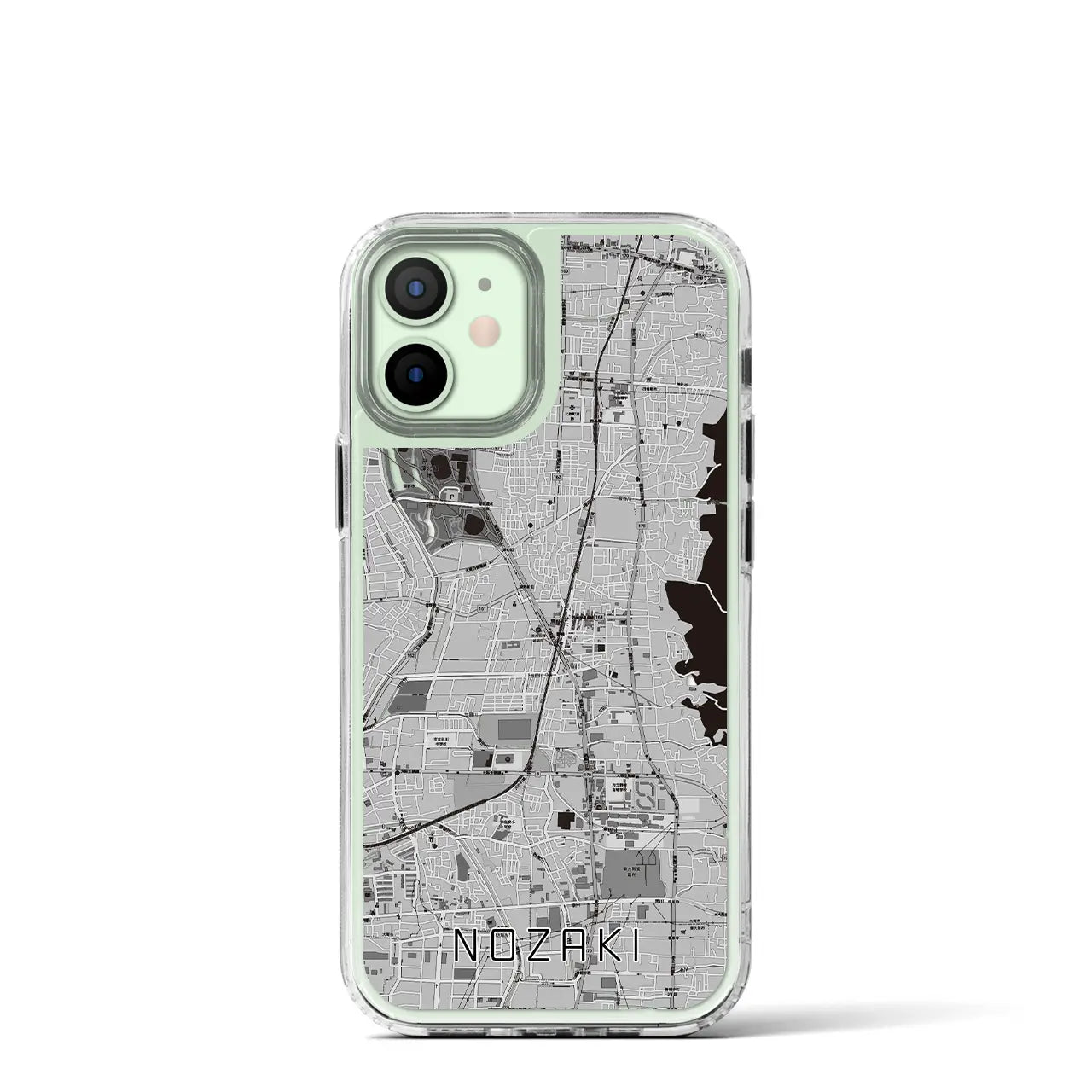 【野崎(大阪府)】地図柄iPhoneケース(MagSafeタイプ)