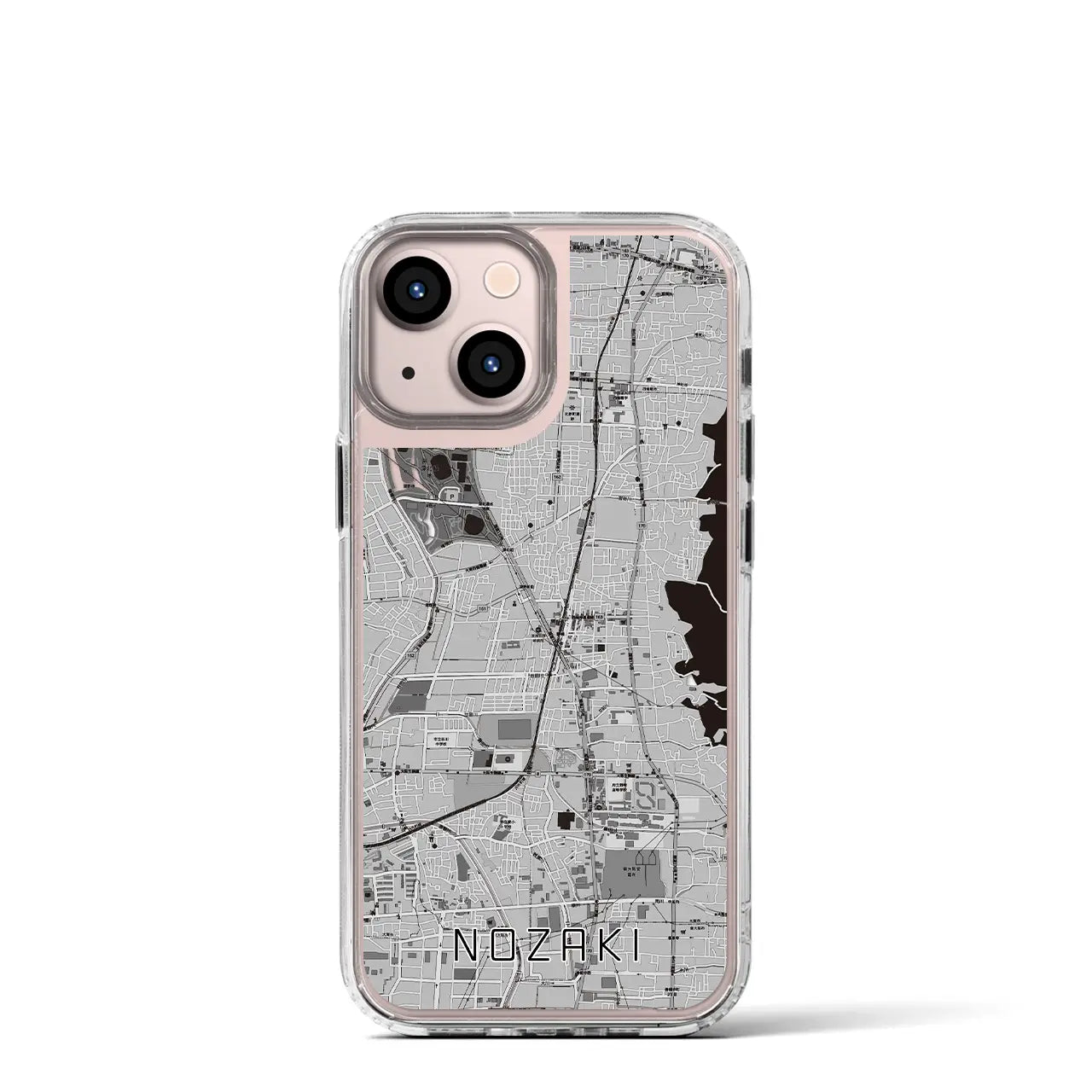 【野崎(大阪府)】地図柄iPhoneケース(MagSafeタイプ)