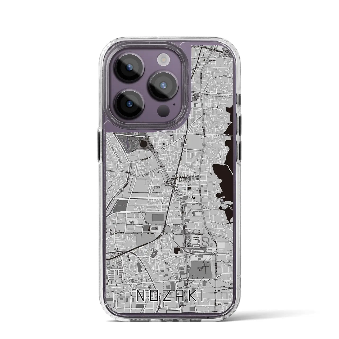 【野崎(大阪府)】地図柄iPhoneケース(MagSafeタイプ)