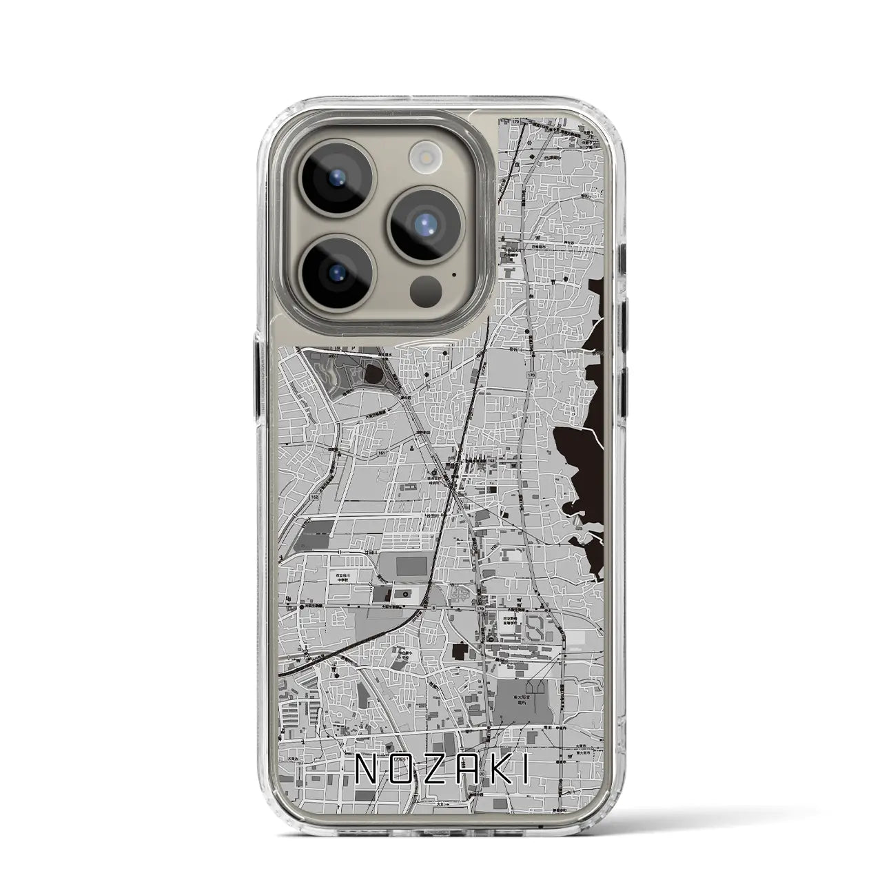 【野崎(大阪府)】地図柄iPhoneケース(MagSafeタイプ)