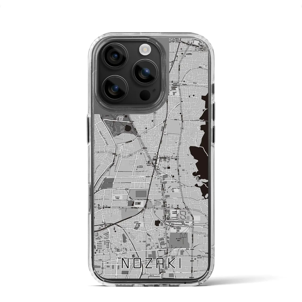 【野崎(大阪府)】地図柄iPhoneケース(MagSafeタイプ)