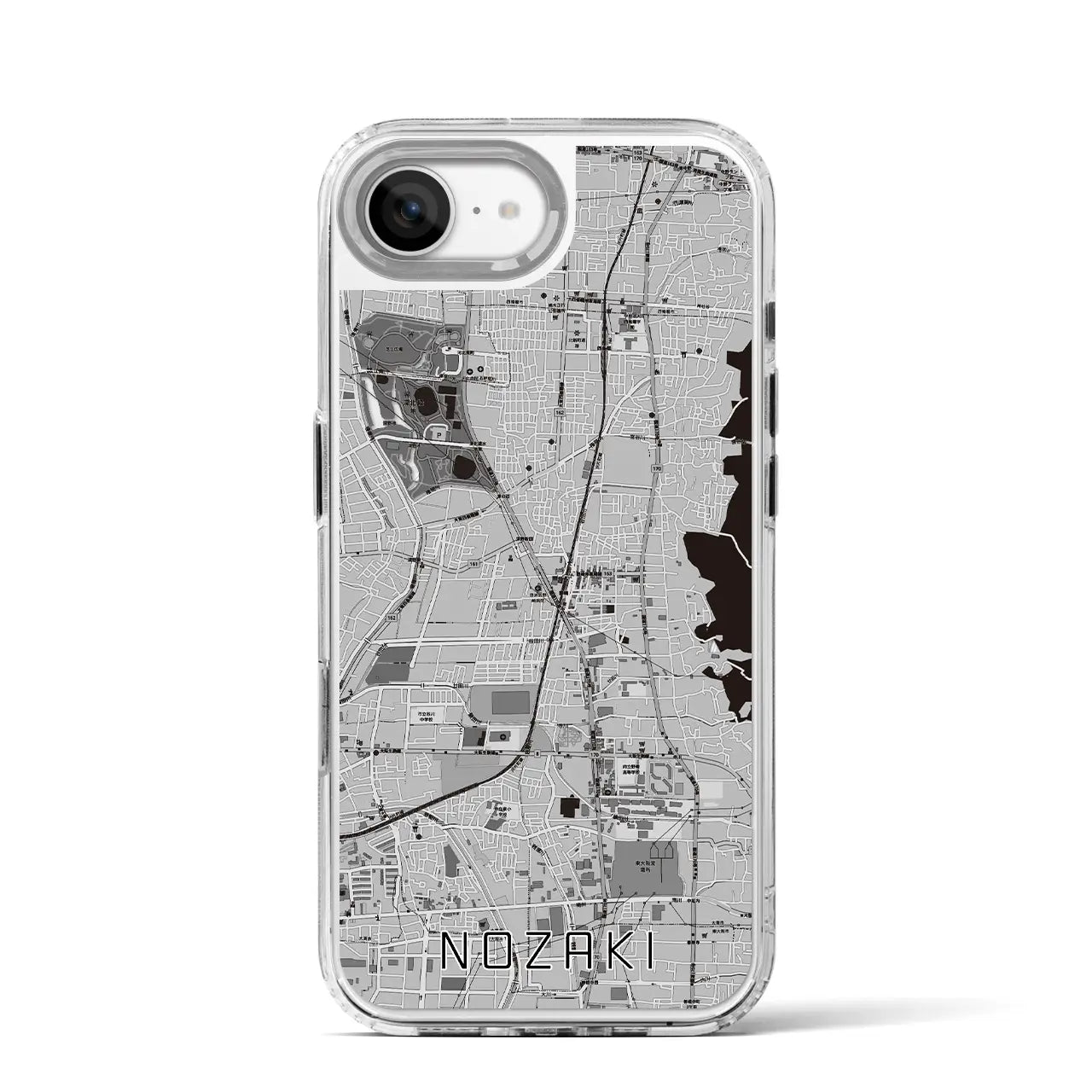 【野崎(大阪府)】地図柄iPhoneケース(MagSafeタイプ)