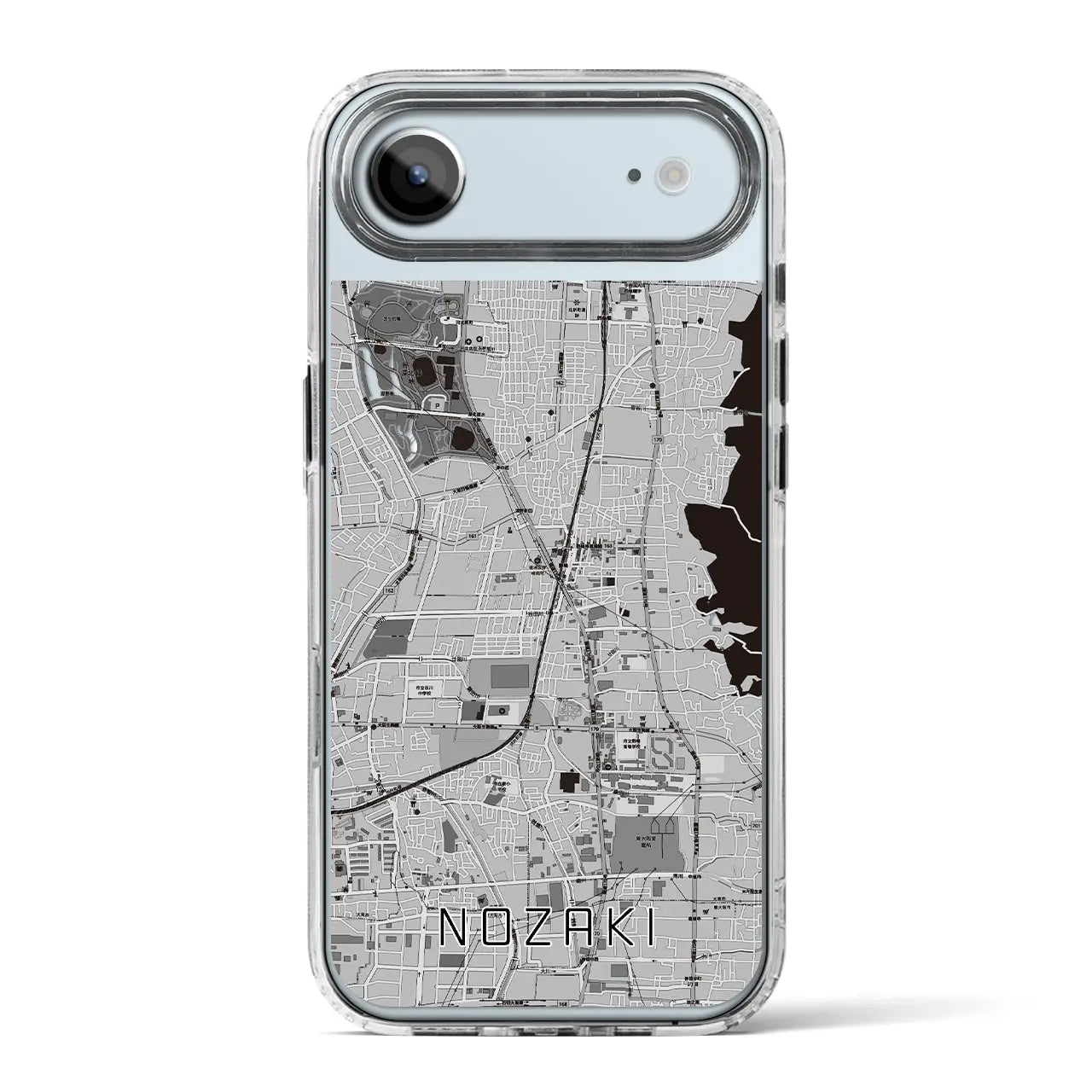 【野崎(大阪府)】地図柄iPhoneケース(MagSafeタイプ)