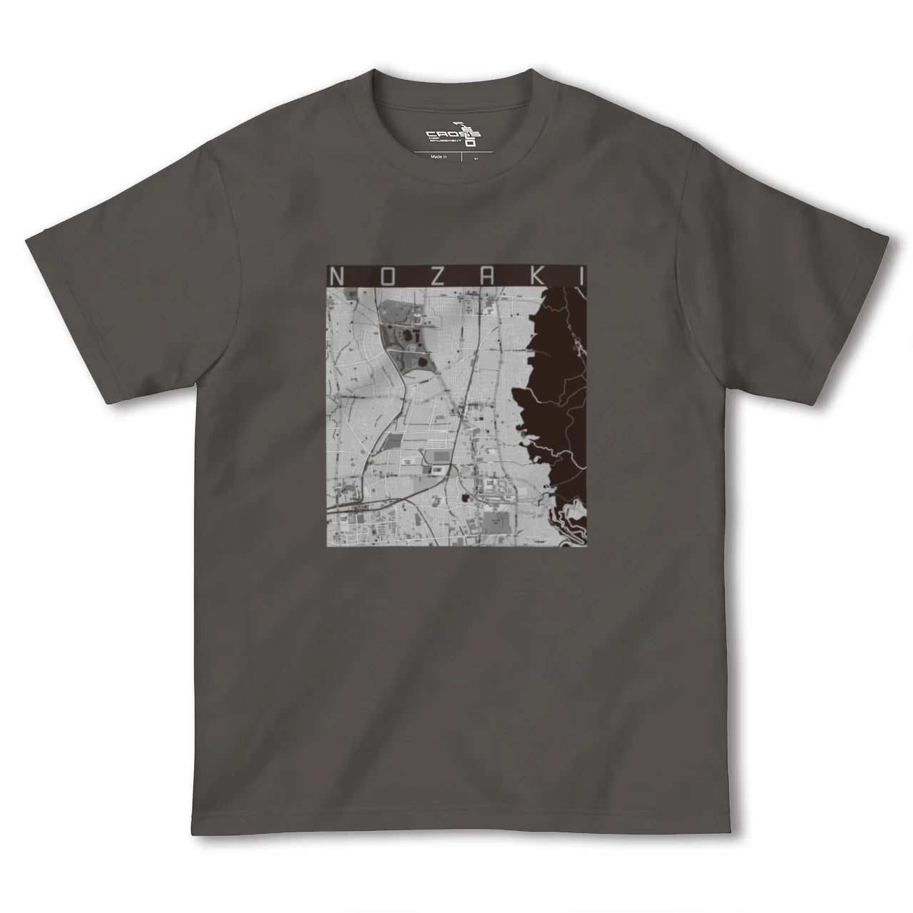 【野崎(大阪府)】地図柄ヘビーウェイトTシャツ