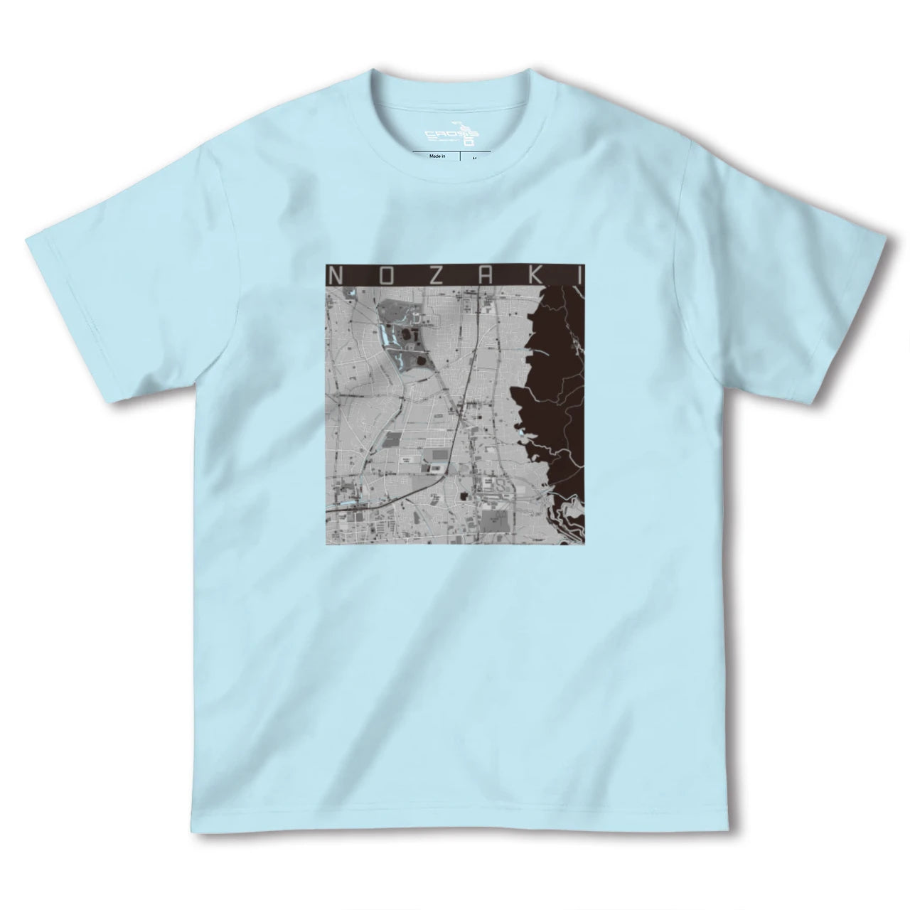 【野崎(大阪府)】地図柄ヘビーウェイトTシャツ