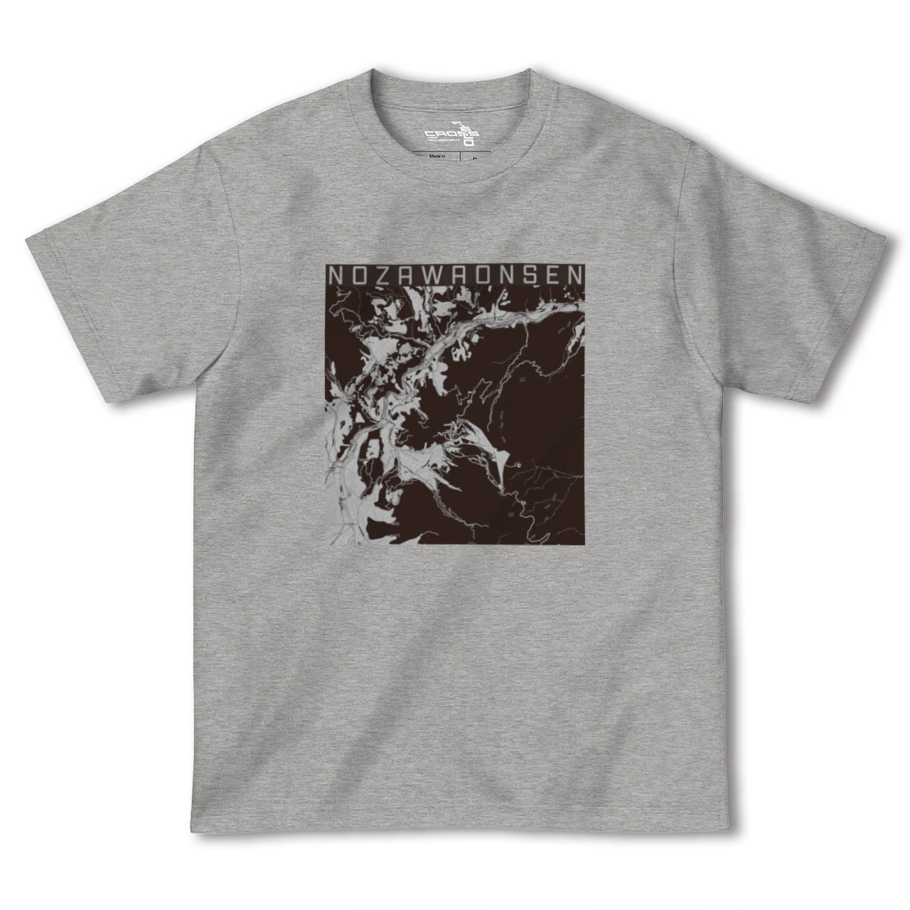 【野沢温泉(長野県)】地図柄ヘビーウェイトTシャツ