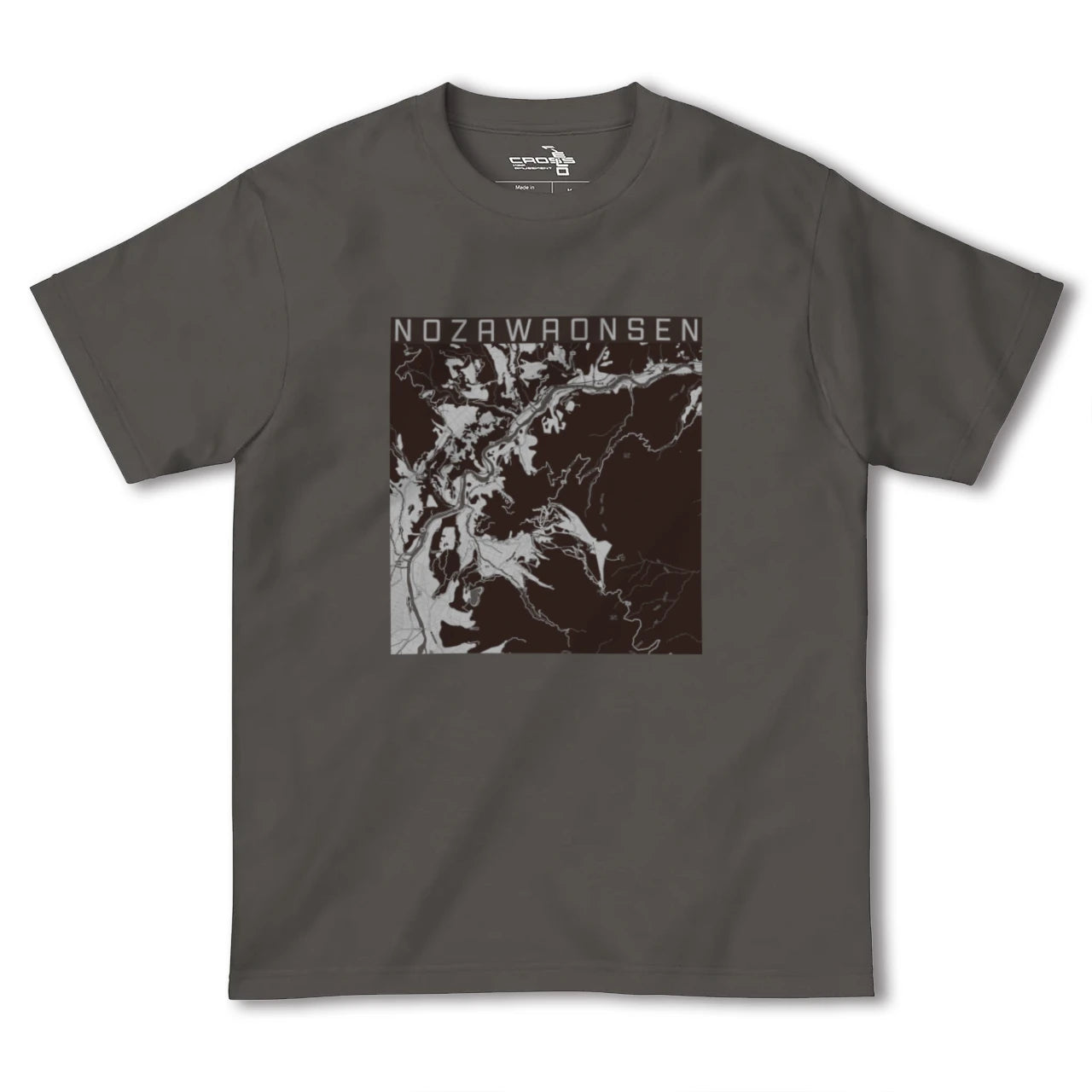 【野沢温泉(長野県)】地図柄ヘビーウェイトTシャツ