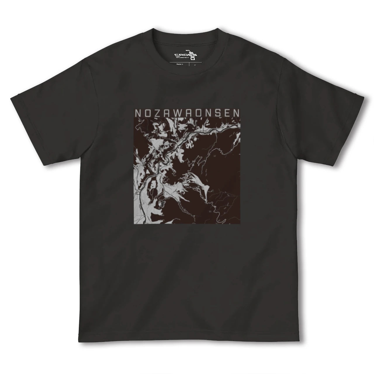 【野沢温泉(長野県)】地図柄ヘビーウェイトTシャツ