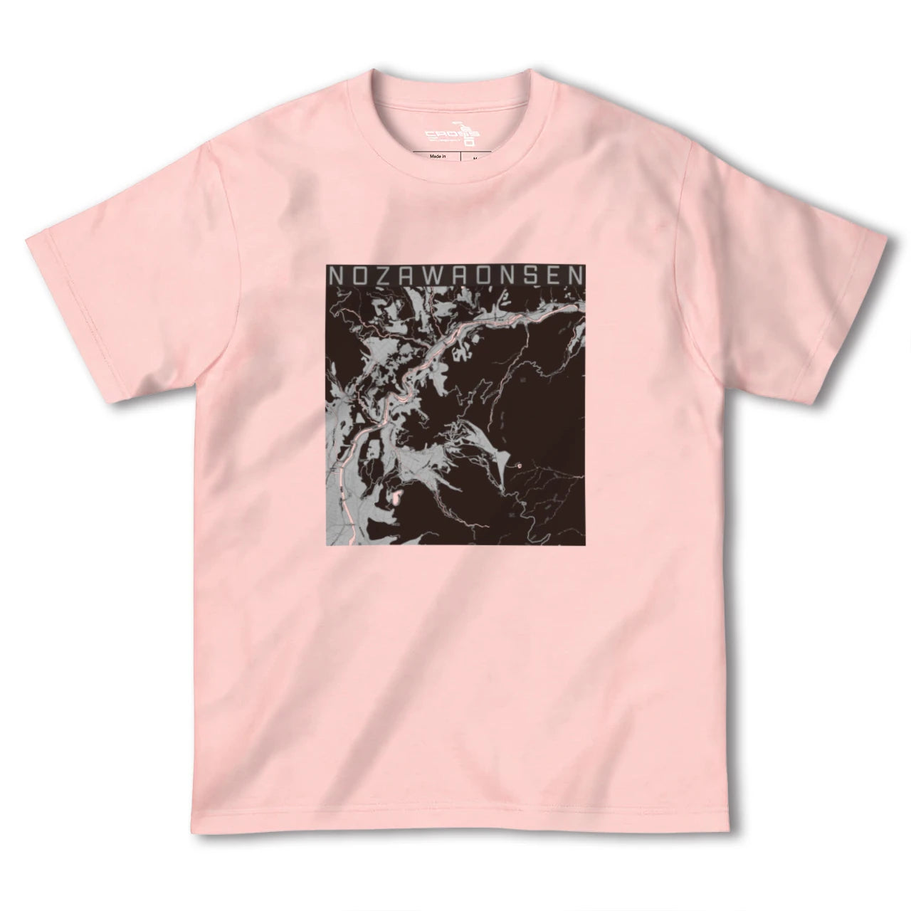【野沢温泉(長野県)】地図柄ヘビーウェイトTシャツ