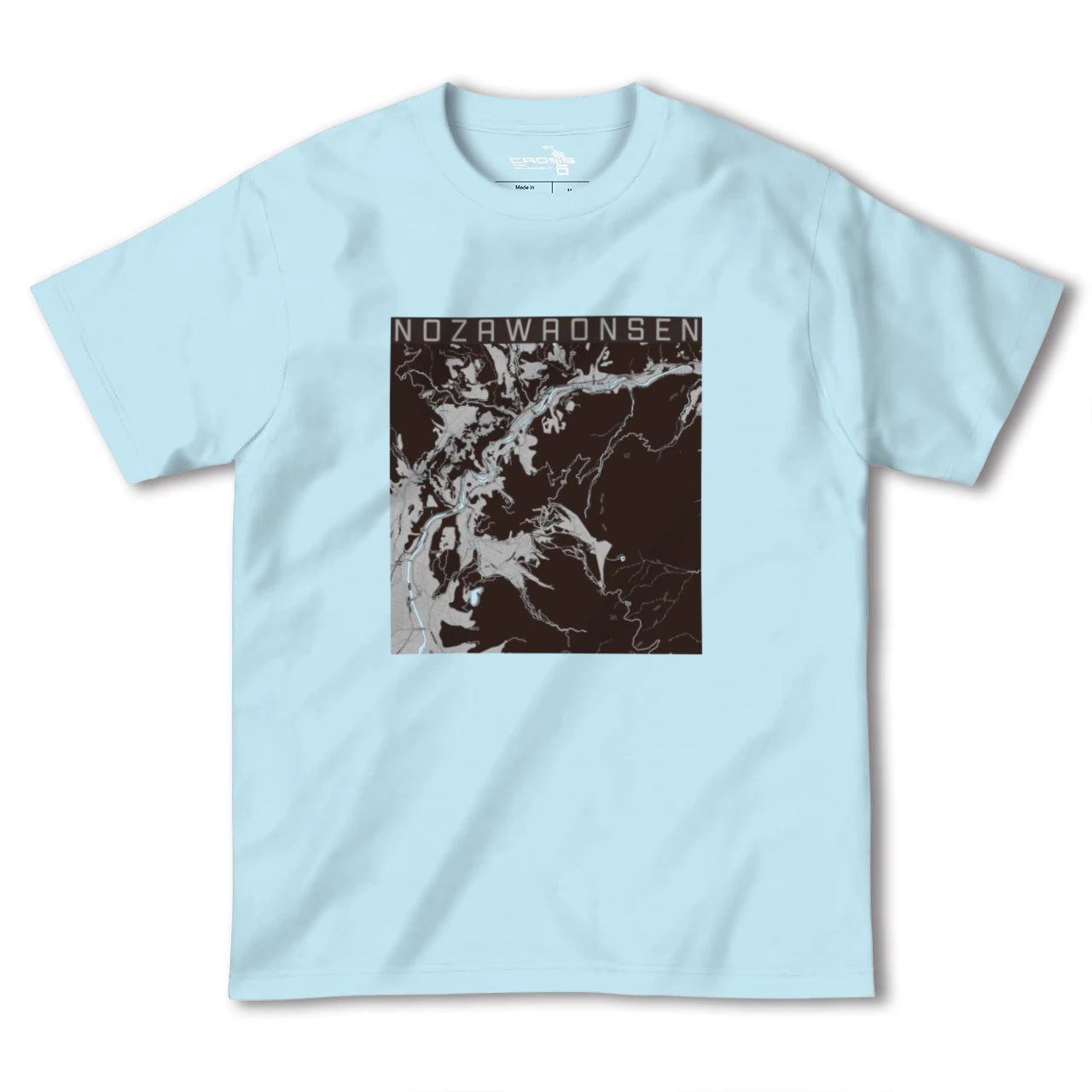 【野沢温泉(長野県)】地図柄ヘビーウェイトTシャツ