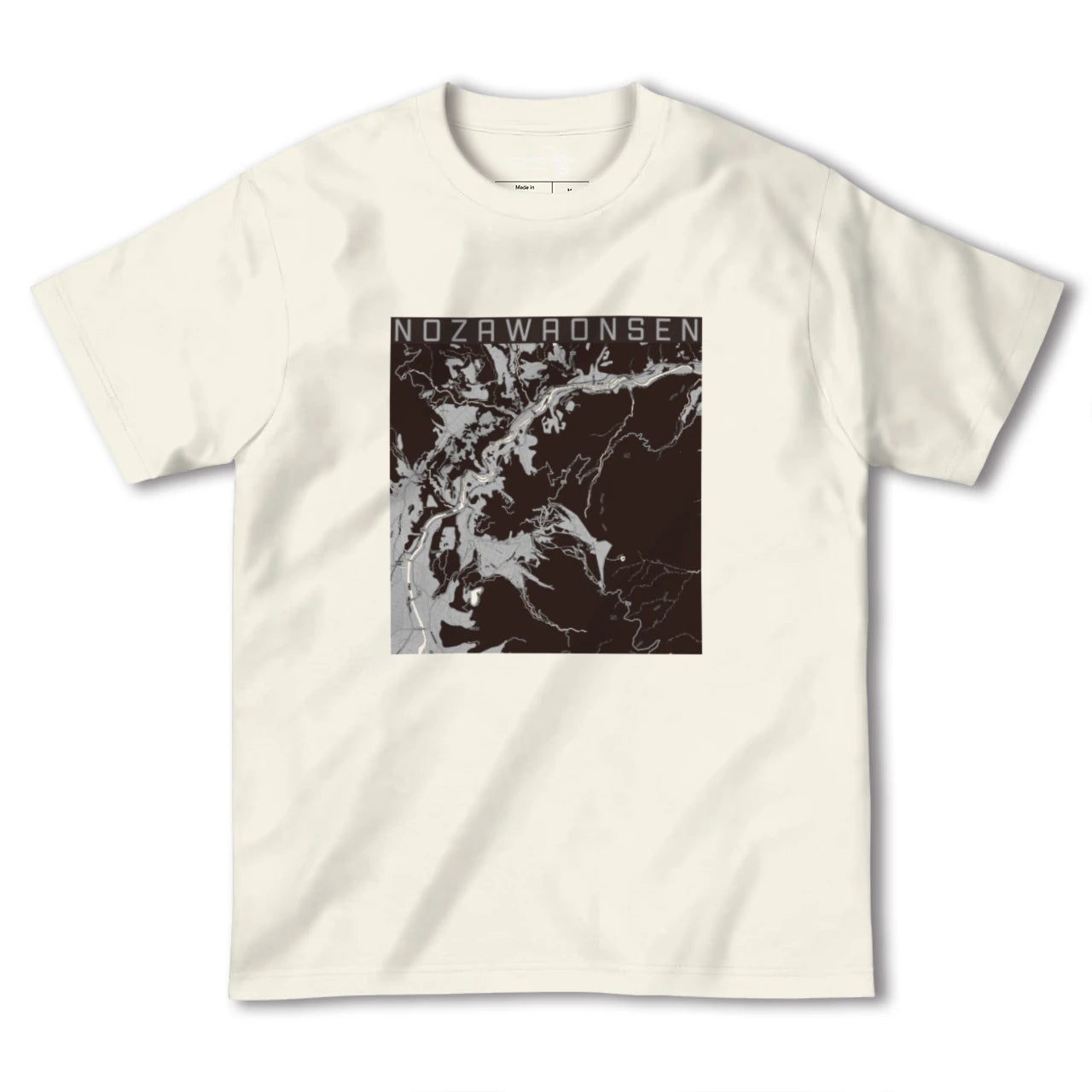 【野沢温泉(長野県)】地図柄ヘビーウェイトTシャツ