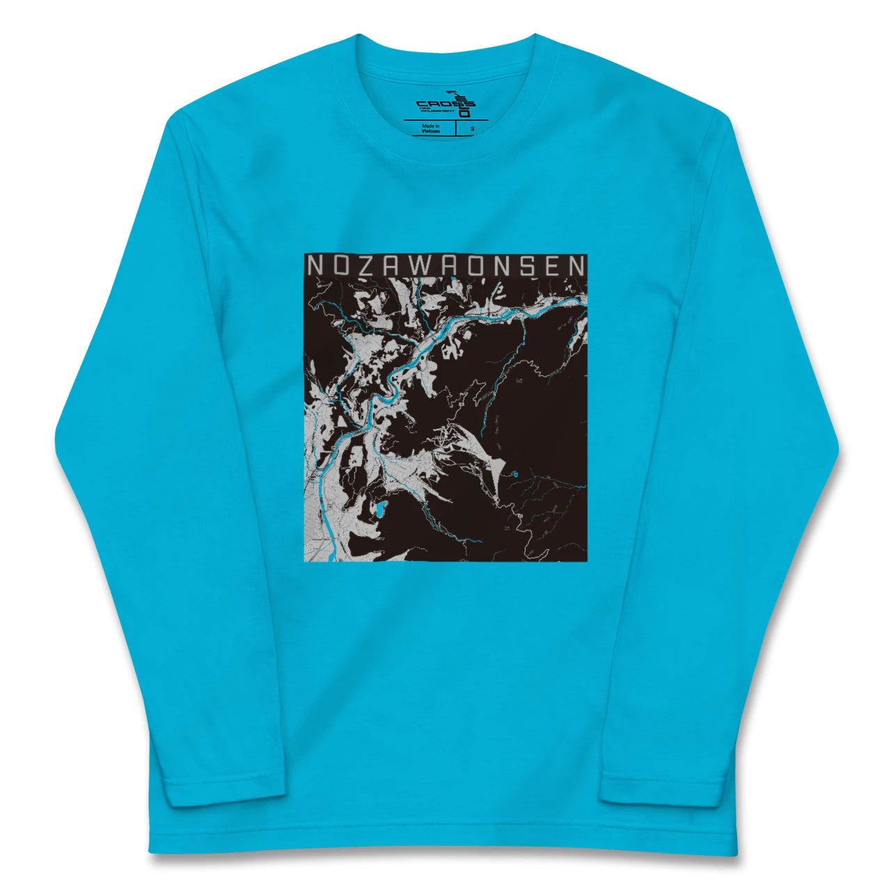 【野沢温泉(長野県)】地図柄ロングスリーブTシャツ