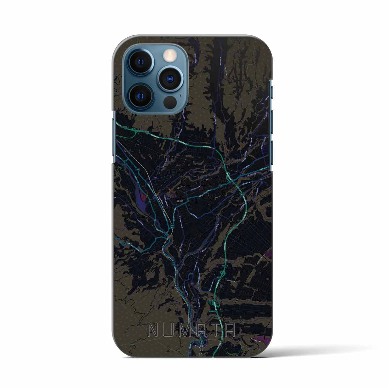 【沼田(群馬県)】地図柄iPhoneケース(バックカバータイプ)