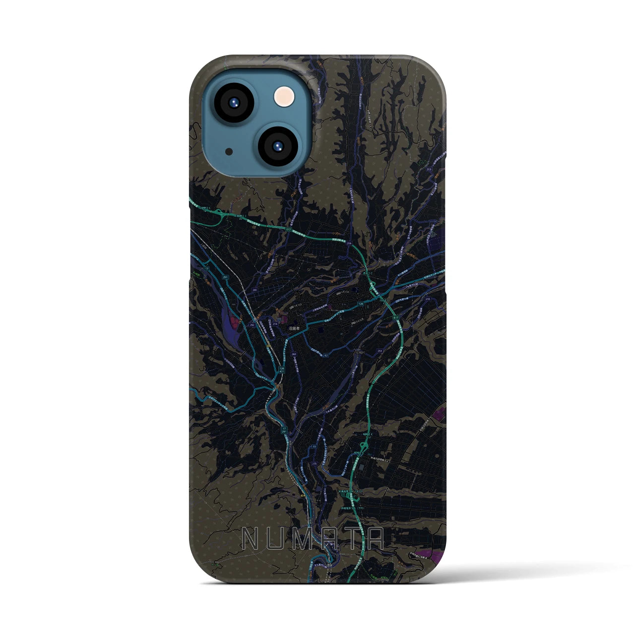 【沼田(群馬県)】地図柄iPhoneケース(バックカバータイプ)