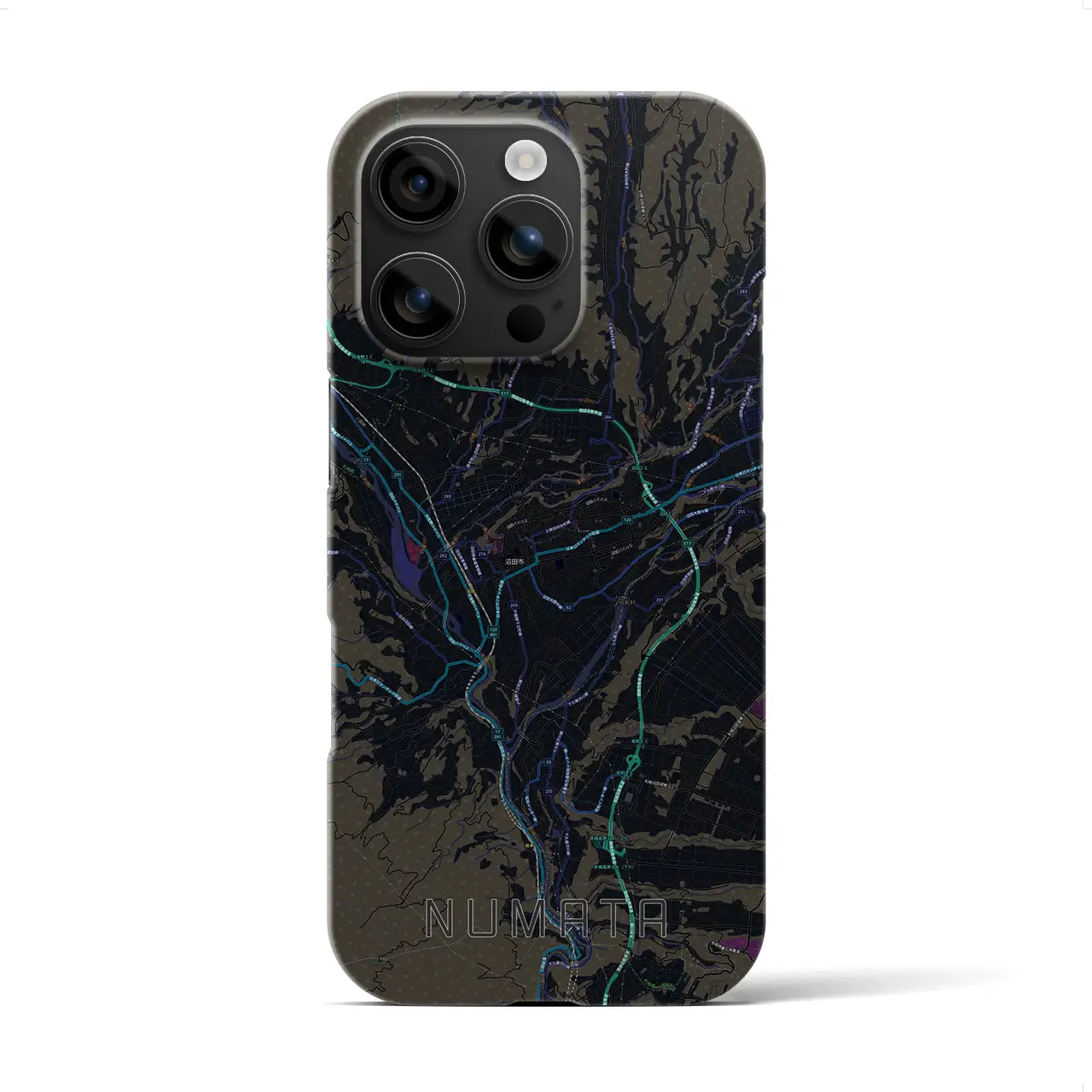 【沼田(群馬県)】地図柄iPhoneケース(バックカバータイプ)