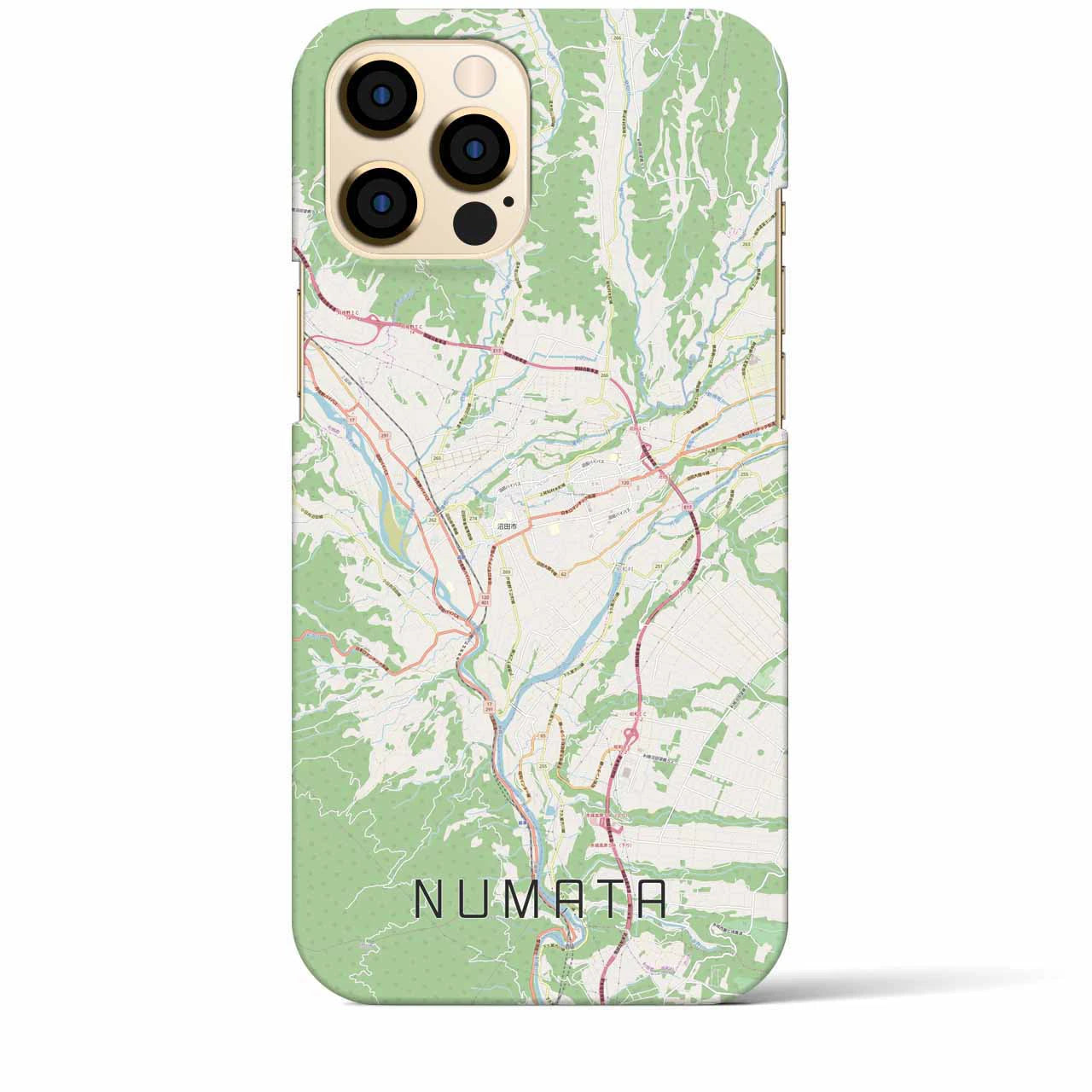 【沼田(群馬県)】地図柄iPhoneケース(バックカバータイプ)