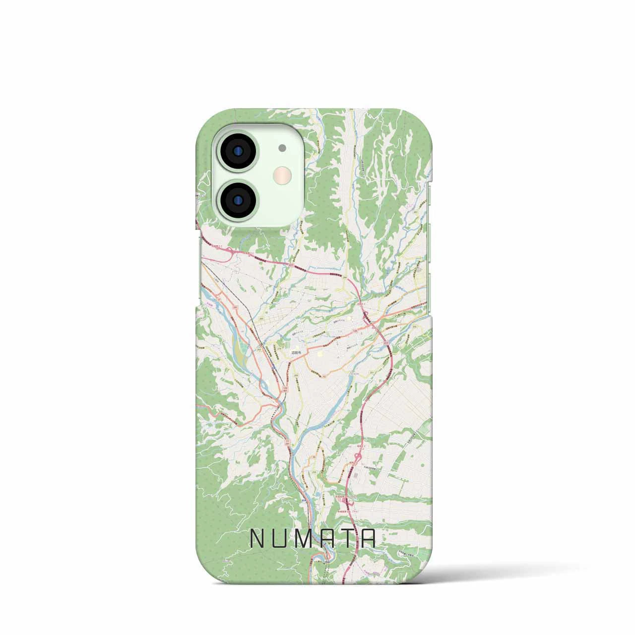 【沼田(群馬県)】地図柄iPhoneケース(バックカバータイプ)