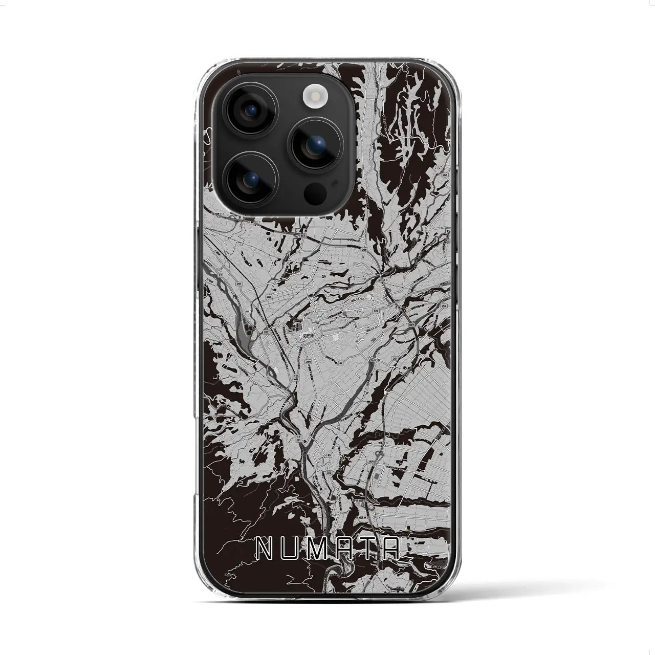 【沼田(群馬県)】地図柄iPhoneケース(クリアタイプ)