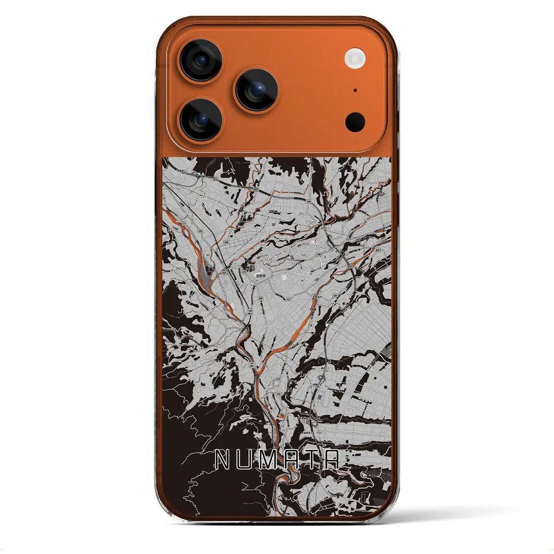 【沼田(群馬県)】地図柄iPhoneケース(クリアタイプ)