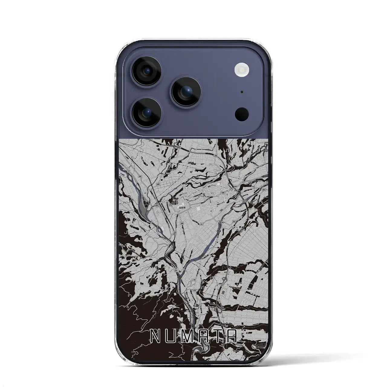 【沼田(群馬県)】地図柄iPhoneケース(クリアタイプ)