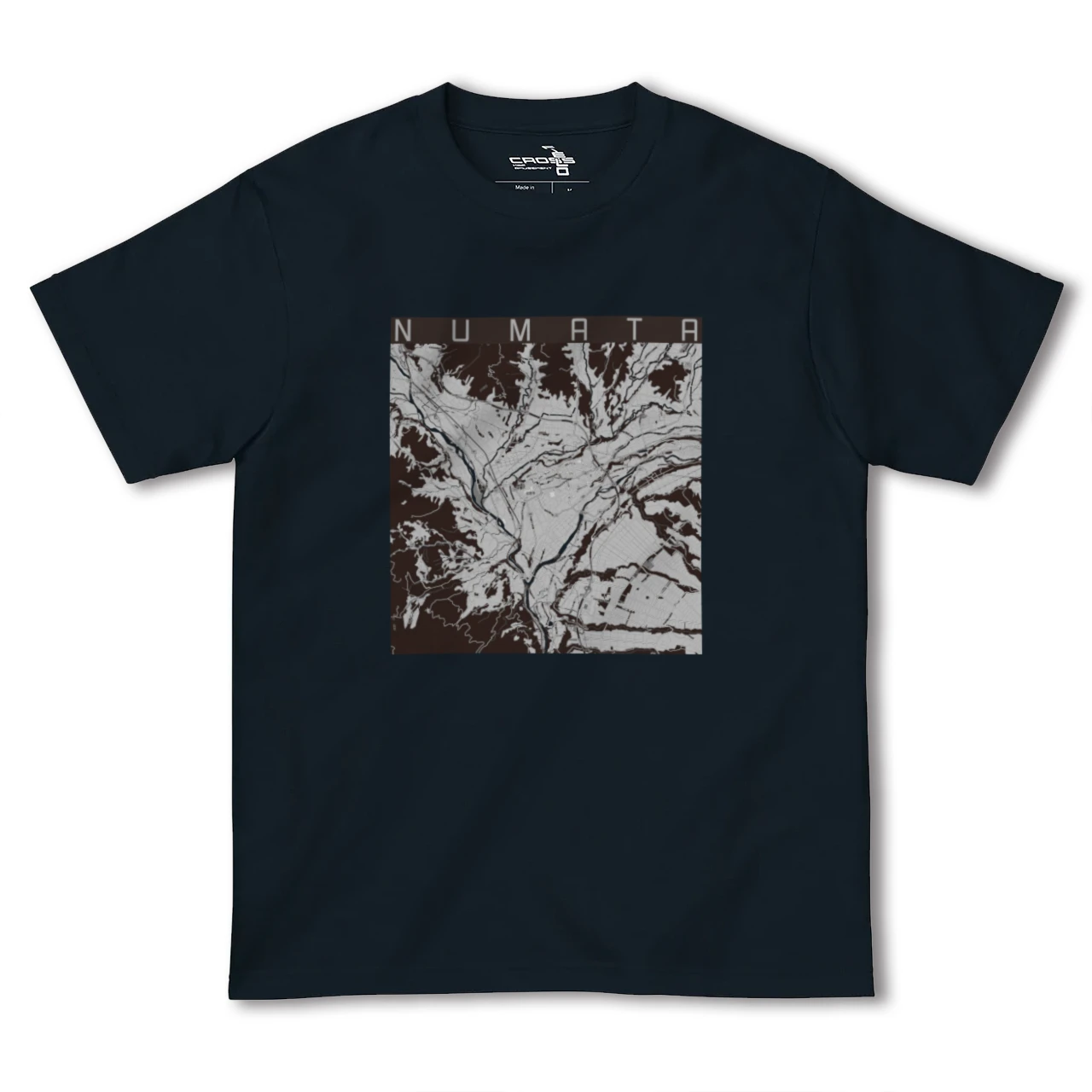 【沼田(群馬県)】地図柄ヘビーウェイトTシャツ