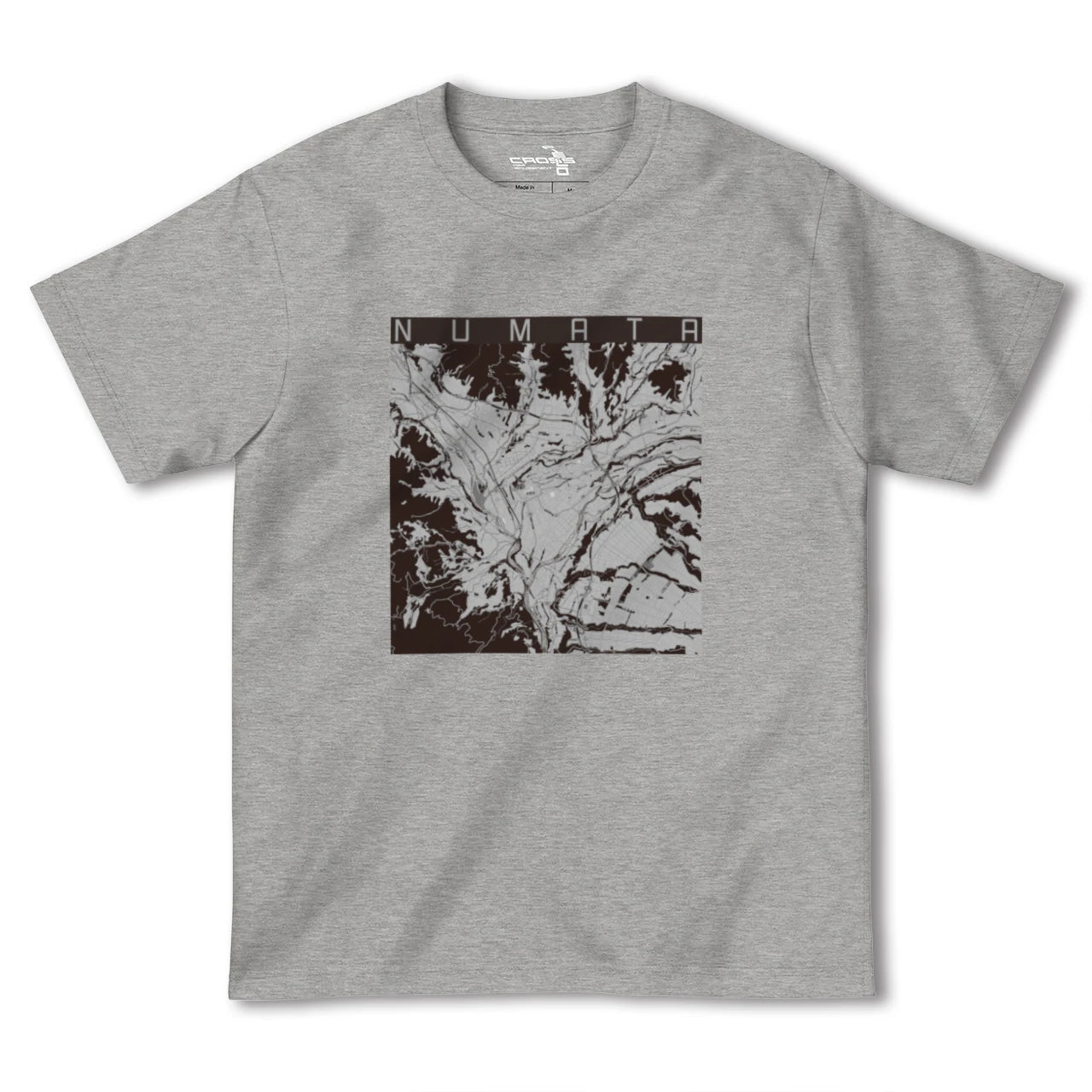 【沼田(群馬県)】地図柄ヘビーウェイトTシャツ
