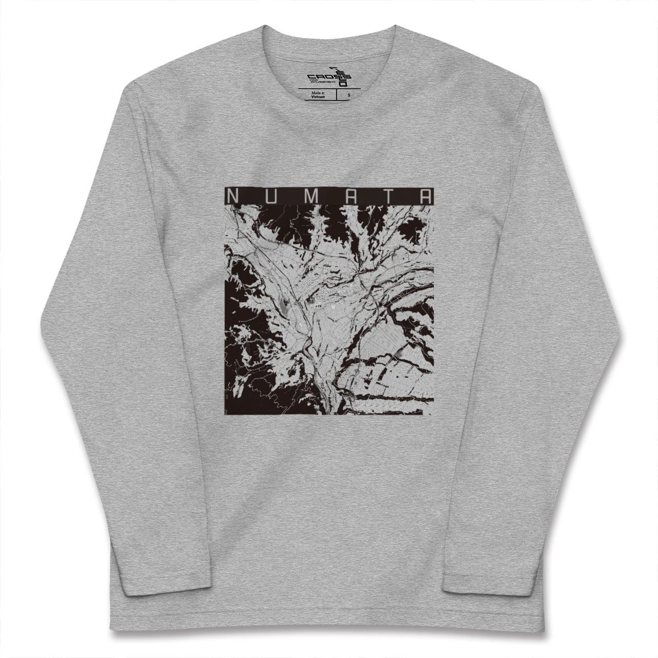【沼田(群馬県)】地図柄ロングスリーブTシャツ