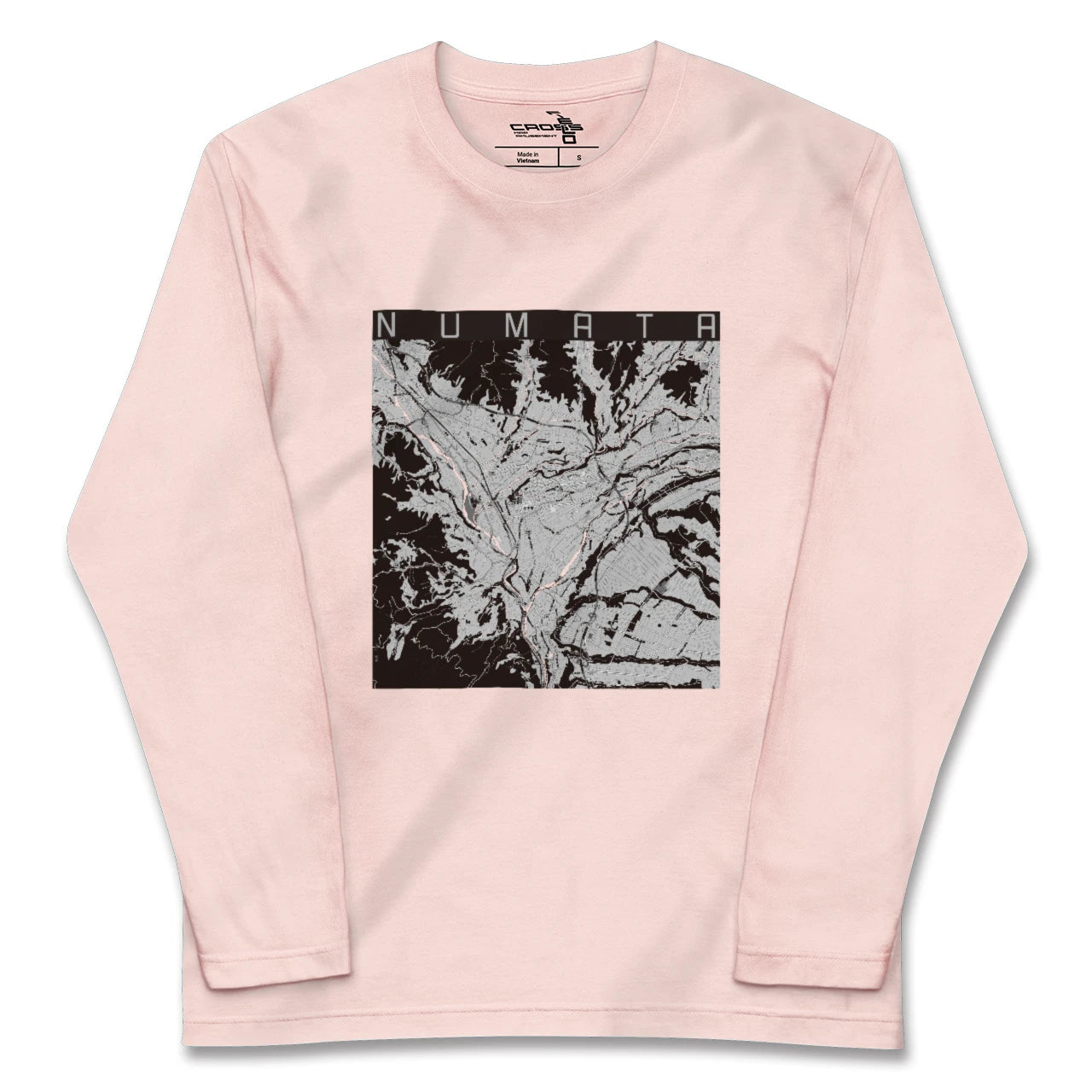 【沼田(群馬県)】地図柄ロングスリーブTシャツ