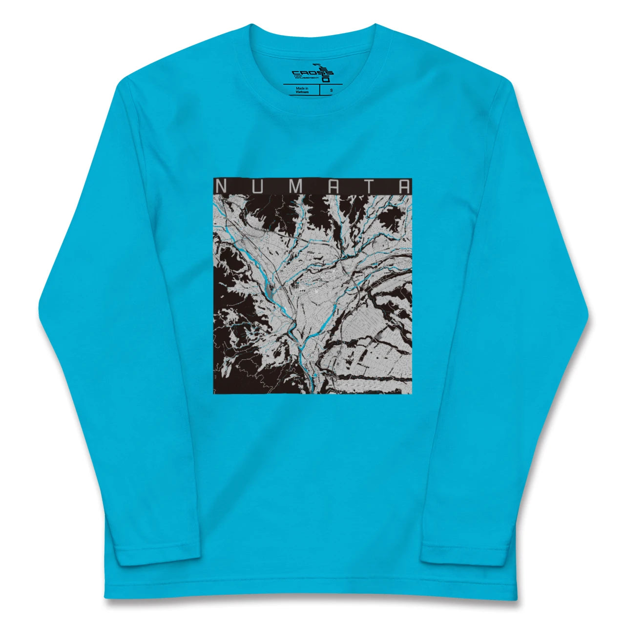 【沼田(群馬県)】地図柄ロングスリーブTシャツ