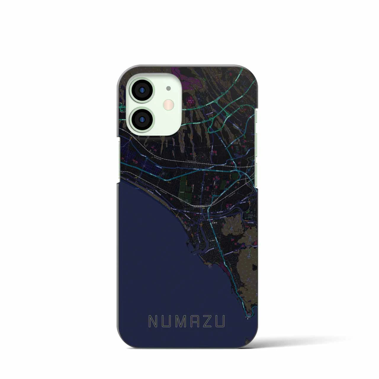 【沼津(静岡県)】地図柄iPhoneケース(バックカバータイプ)