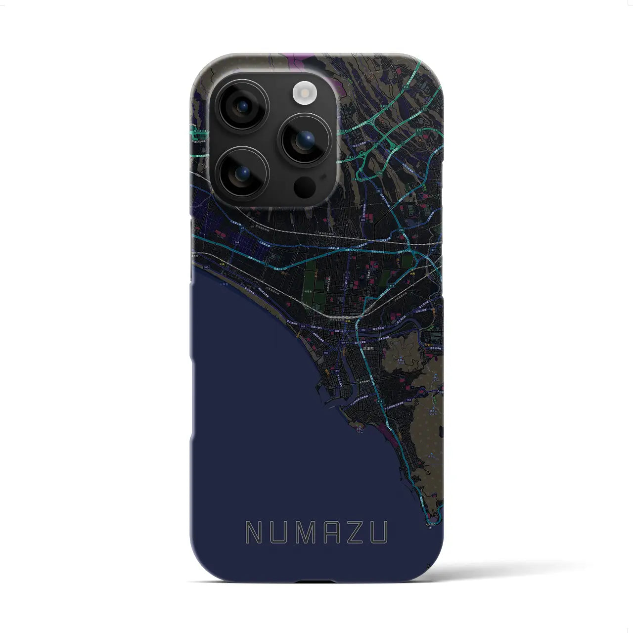 【沼津(静岡県)】地図柄iPhoneケース(バックカバータイプ)