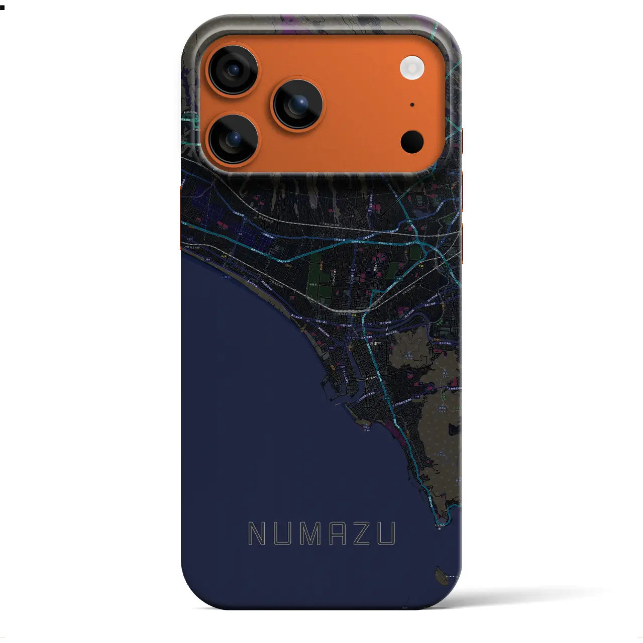 【沼津(静岡県)】地図柄iPhoneケース(バックカバータイプ)