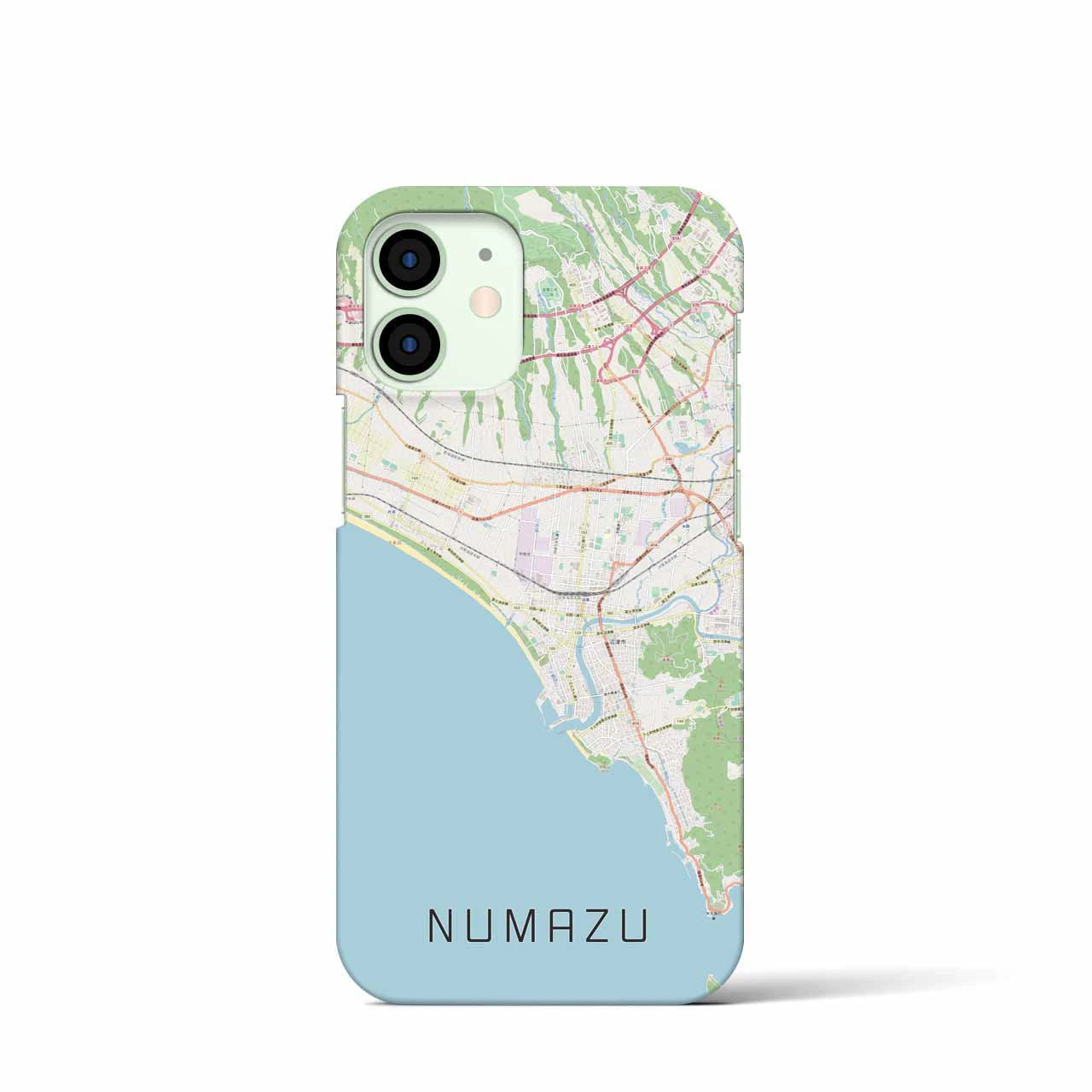 【沼津(静岡県)】地図柄iPhoneケース(バックカバータイプ)