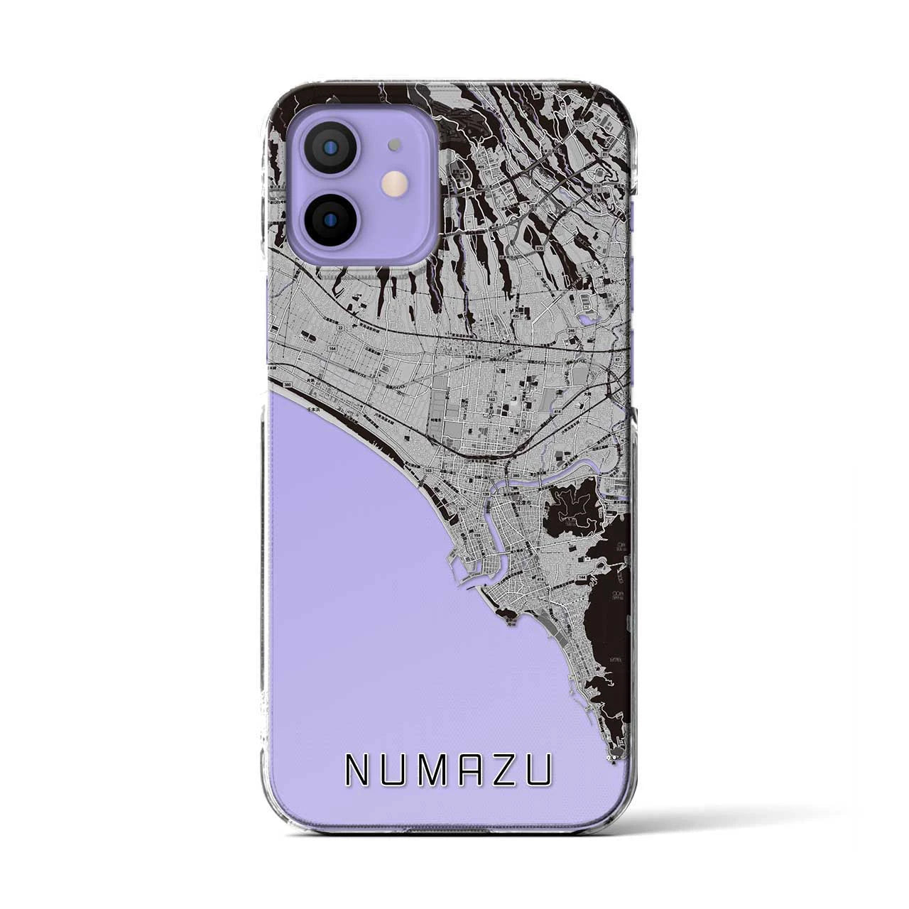 【沼津(静岡県)】地図柄iPhoneケース(クリアタイプ)