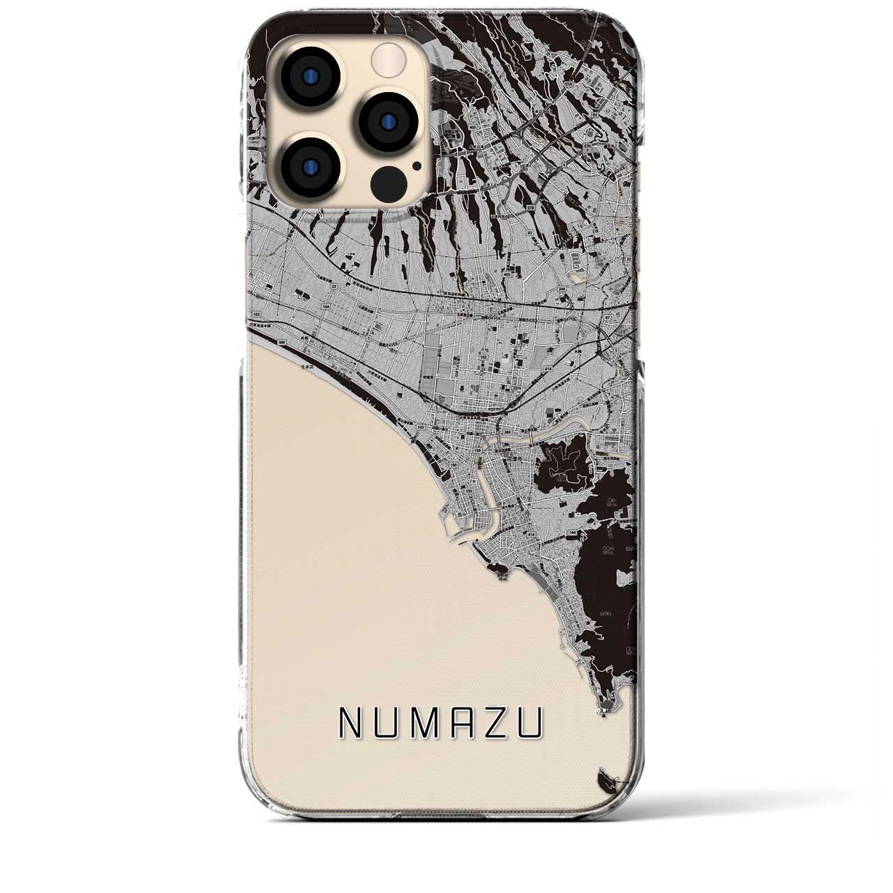 【沼津(静岡県)】地図柄iPhoneケース(クリアタイプ)