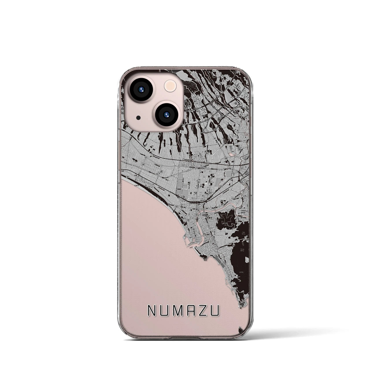 【沼津(静岡県)】地図柄iPhoneケース(クリアタイプ)