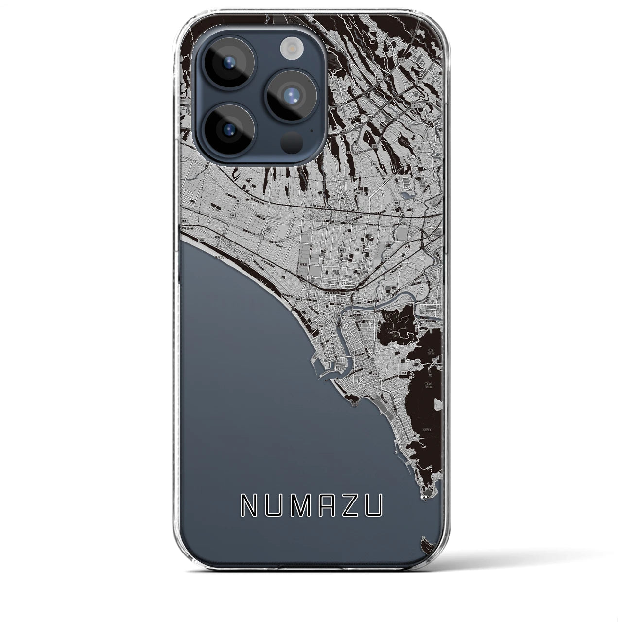 【沼津(静岡県)】地図柄iPhoneケース(クリアタイプ)