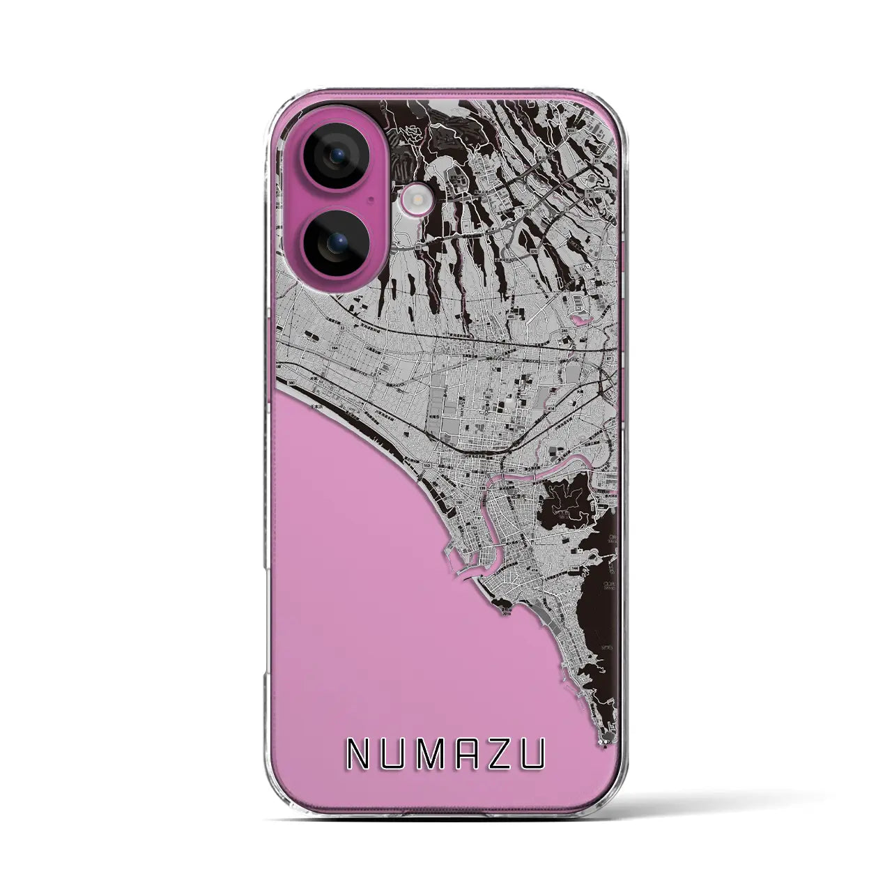 【沼津(静岡県)】地図柄iPhoneケース(クリアタイプ)