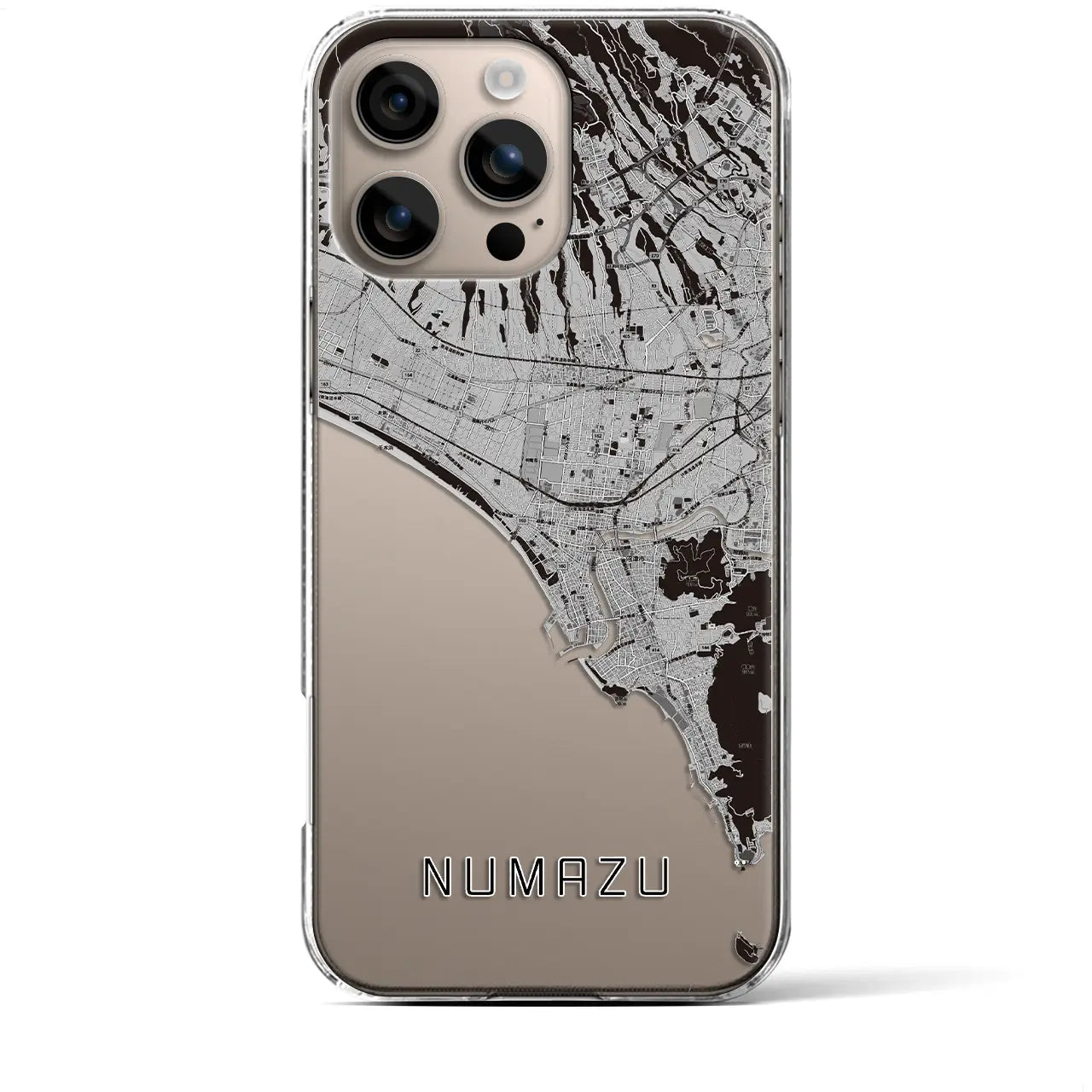 【沼津(静岡県)】地図柄iPhoneケース(クリアタイプ)