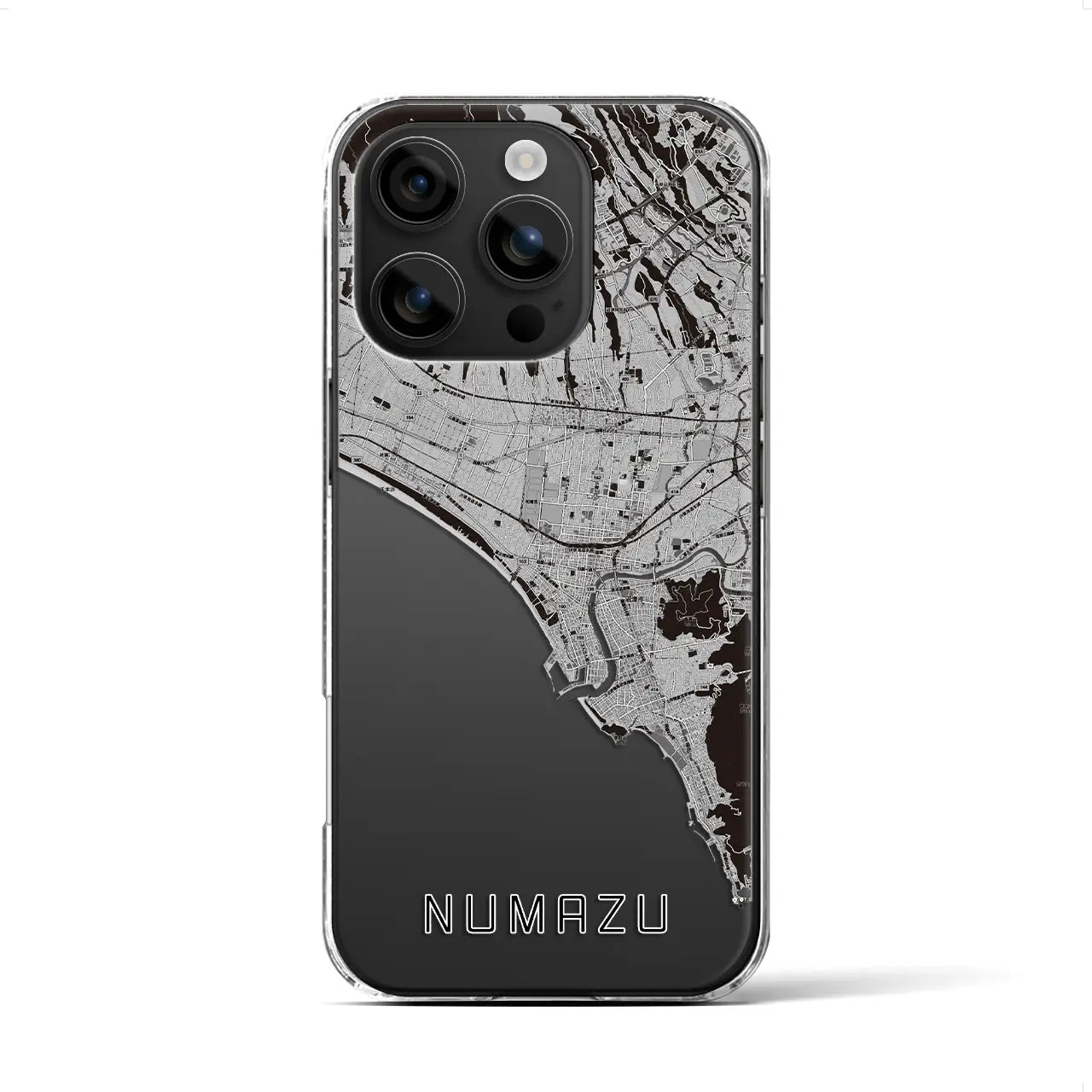 【沼津(静岡県)】地図柄iPhoneケース(クリアタイプ)