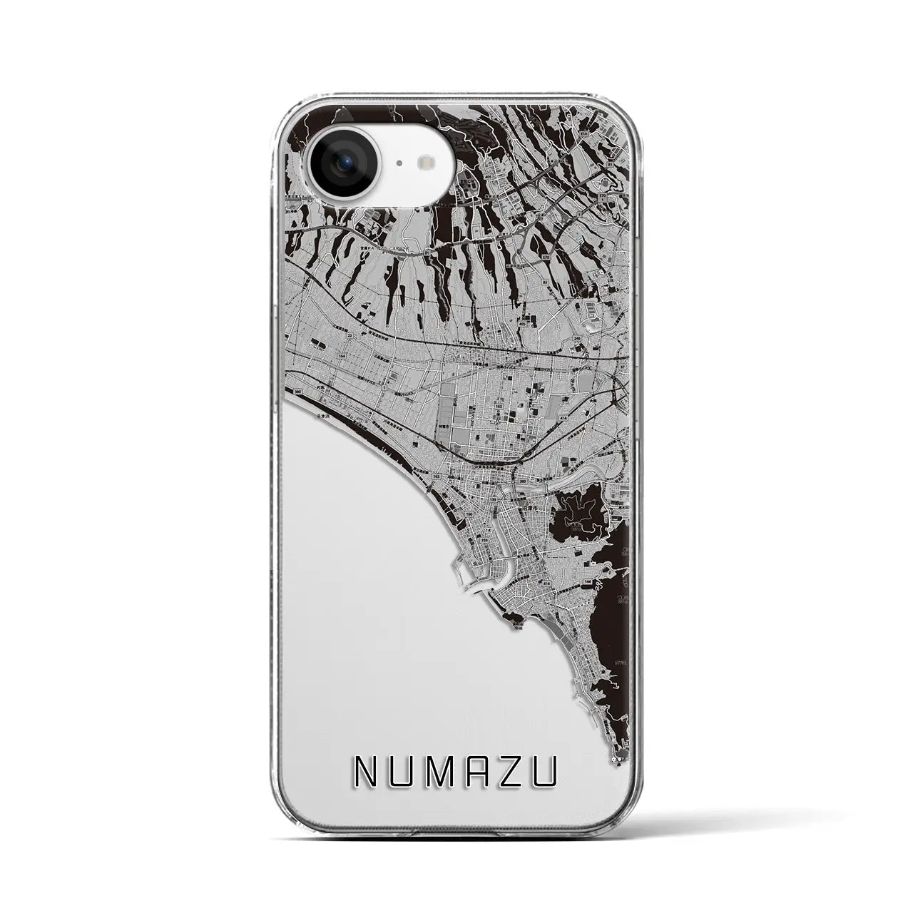 【沼津(静岡県)】地図柄iPhoneケース(クリアタイプ)