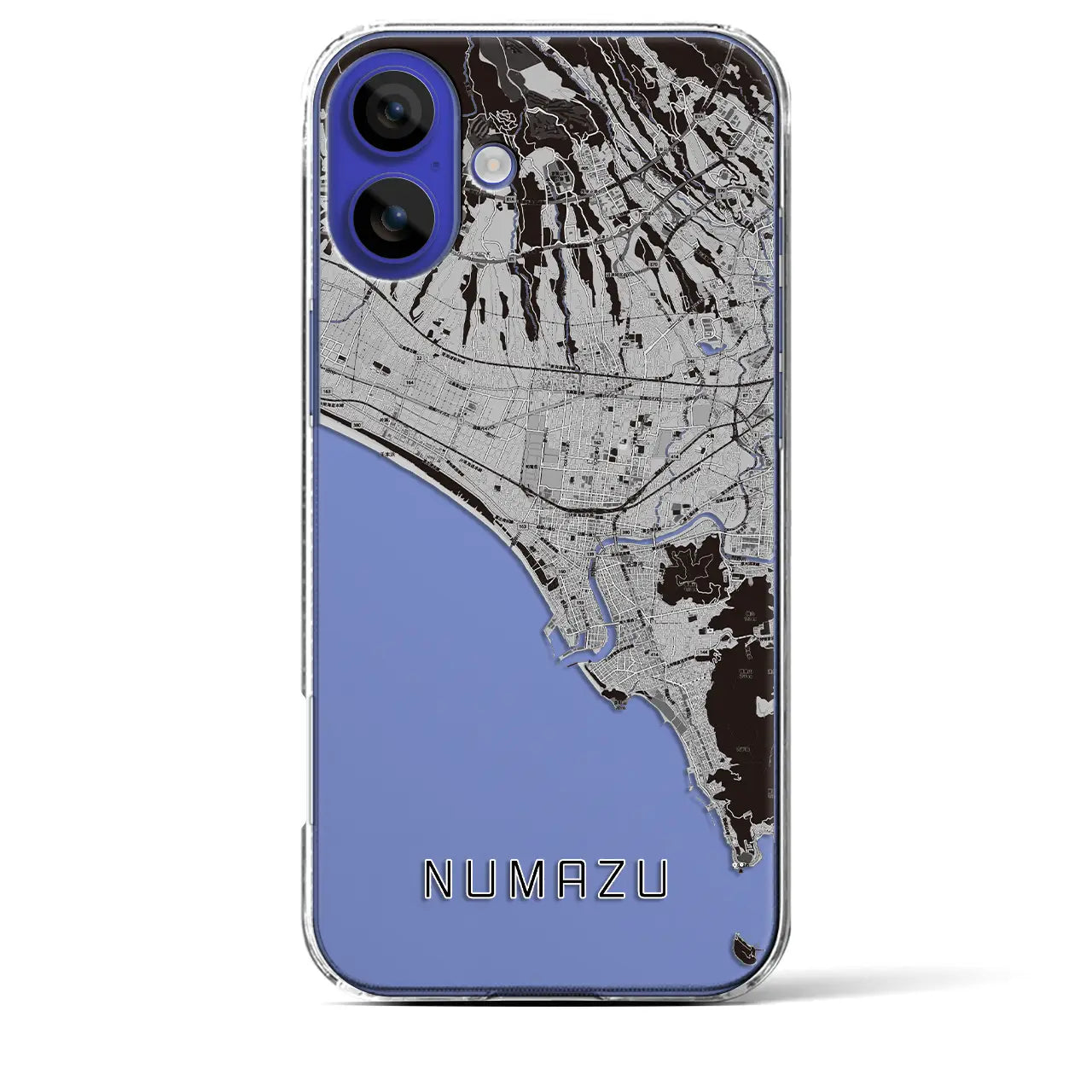 【沼津(静岡県)】地図柄iPhoneケース(クリアタイプ)