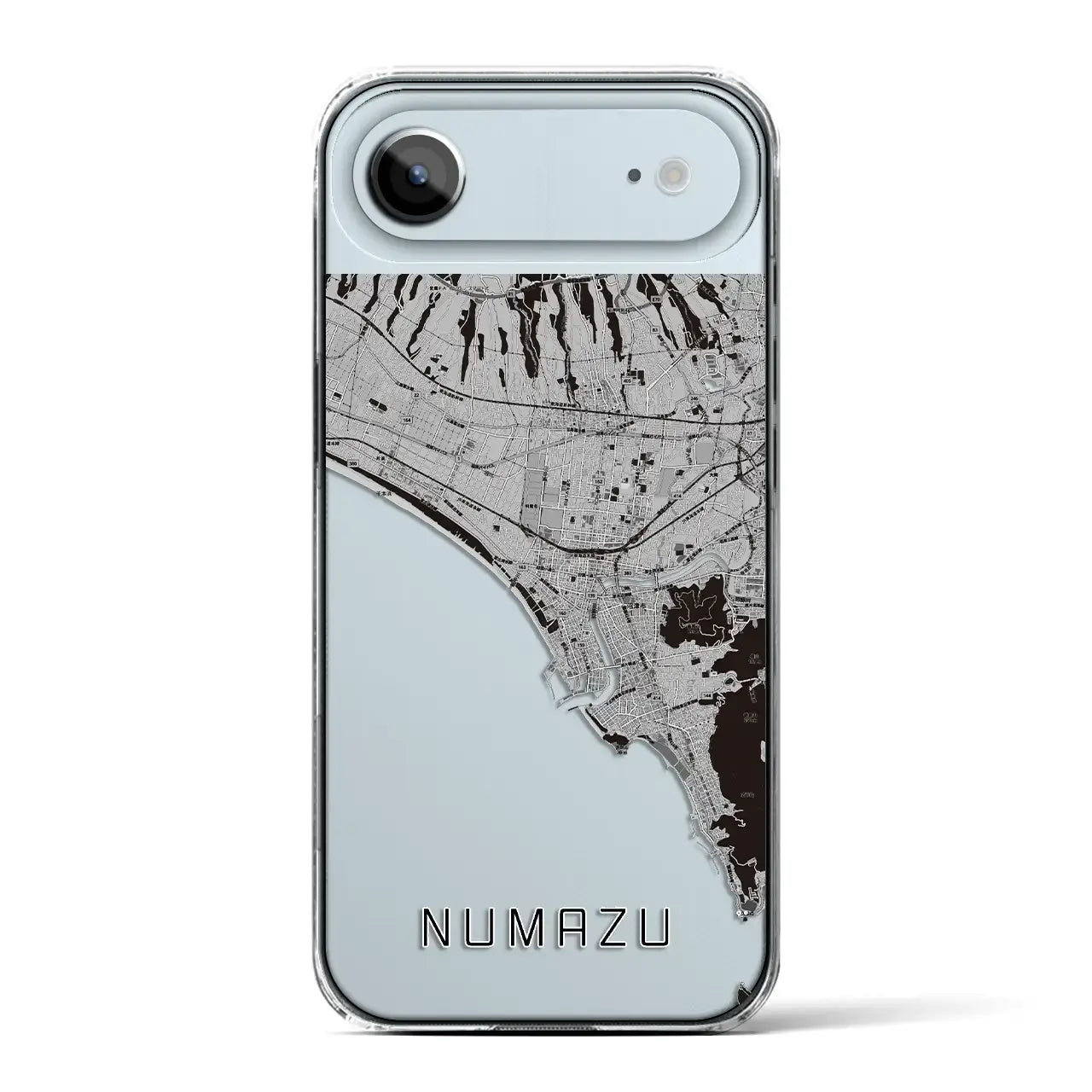 【沼津(静岡県)】地図柄iPhoneケース(クリアタイプ)