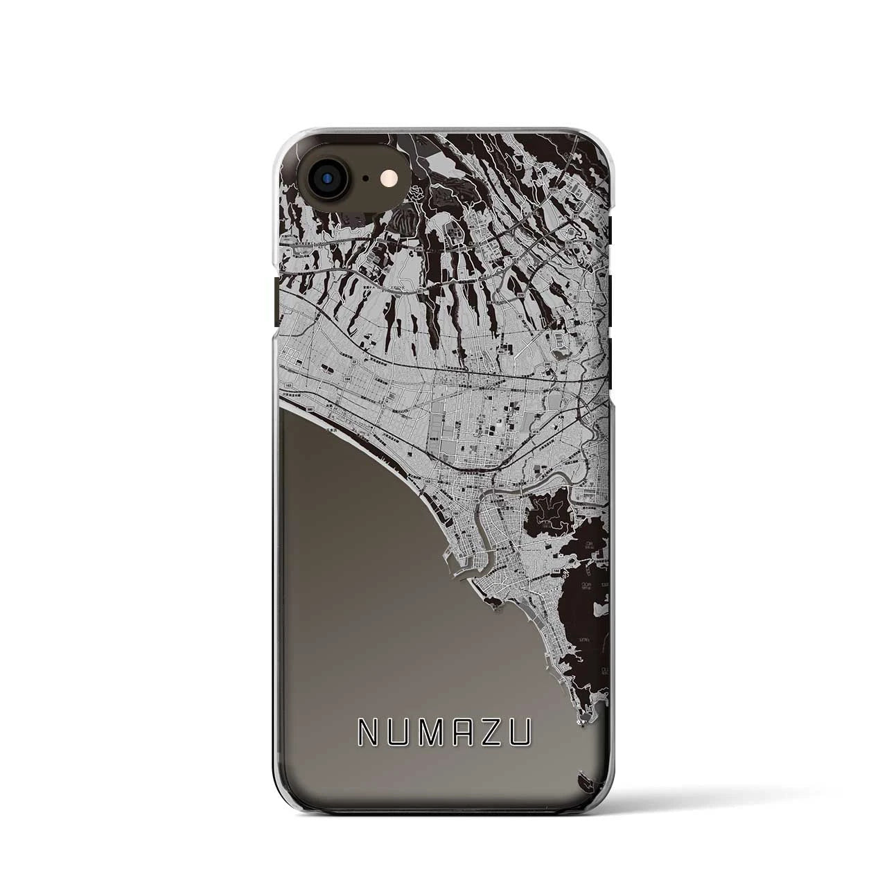 【沼津(静岡県)】地図柄iPhoneケース(クリアタイプ)