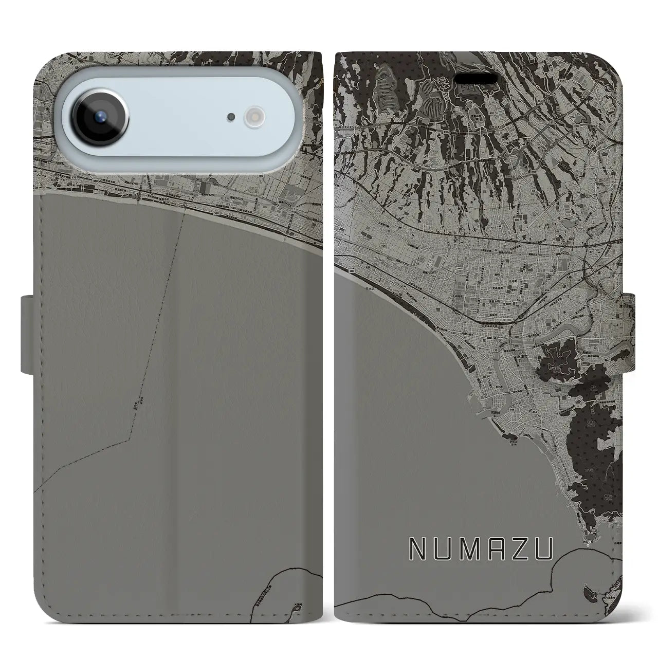 【沼津(静岡県)】地図柄iPhoneケース(手帳タイプ)