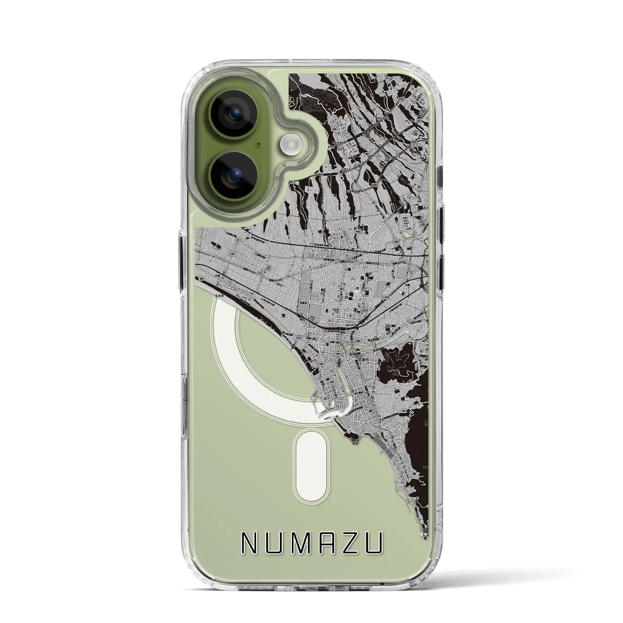 【沼津(静岡県)】地図柄iPhoneケース(MagSafeタイプ)